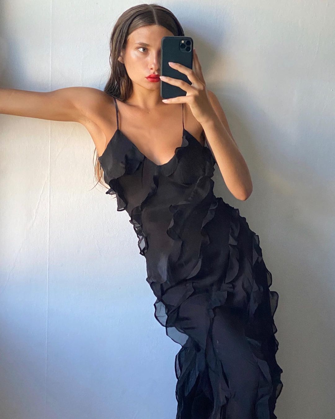 Zara – Ruffle Tiered Slip Gown