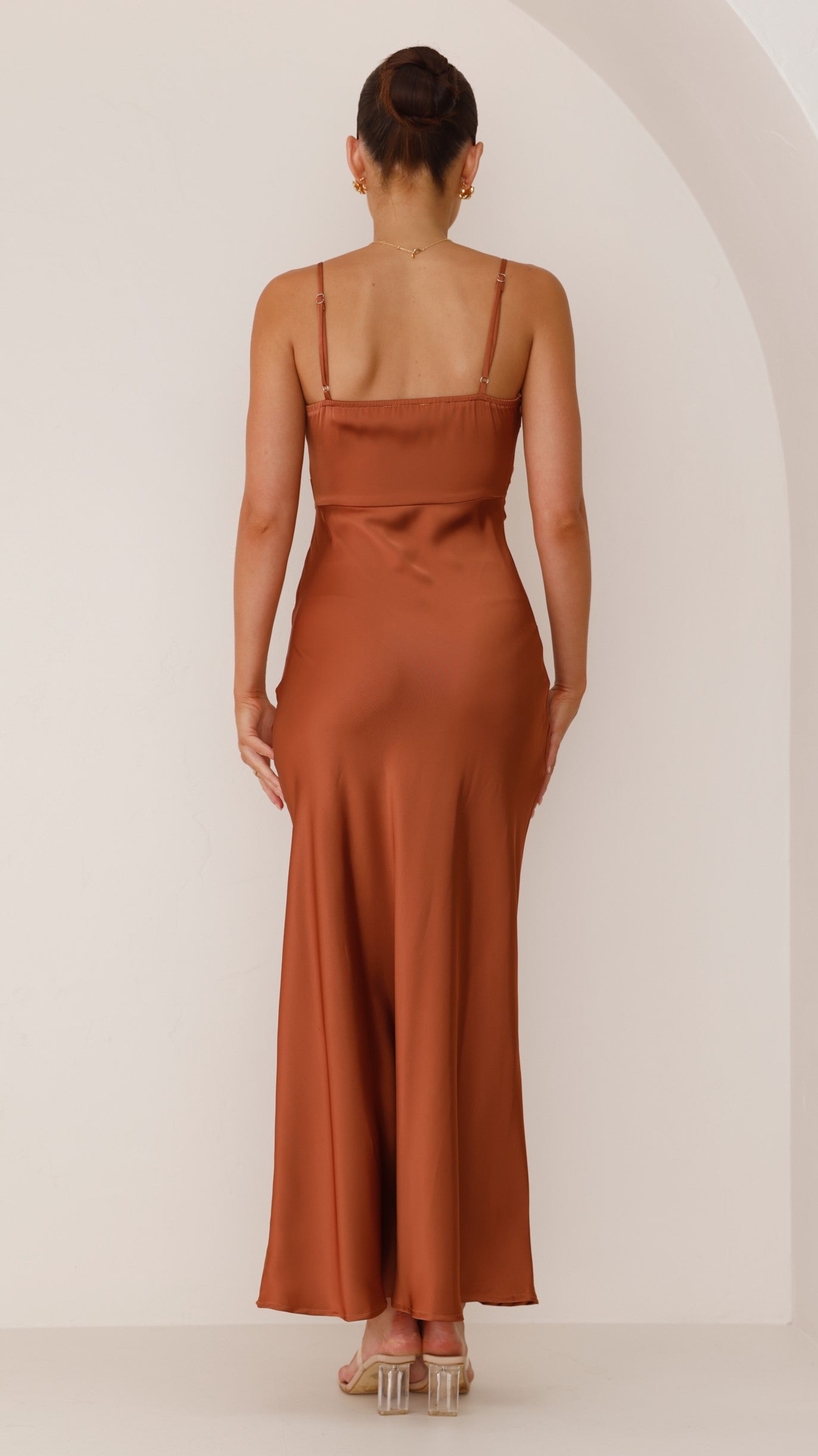 Ilana – Satin Side-Split Gown