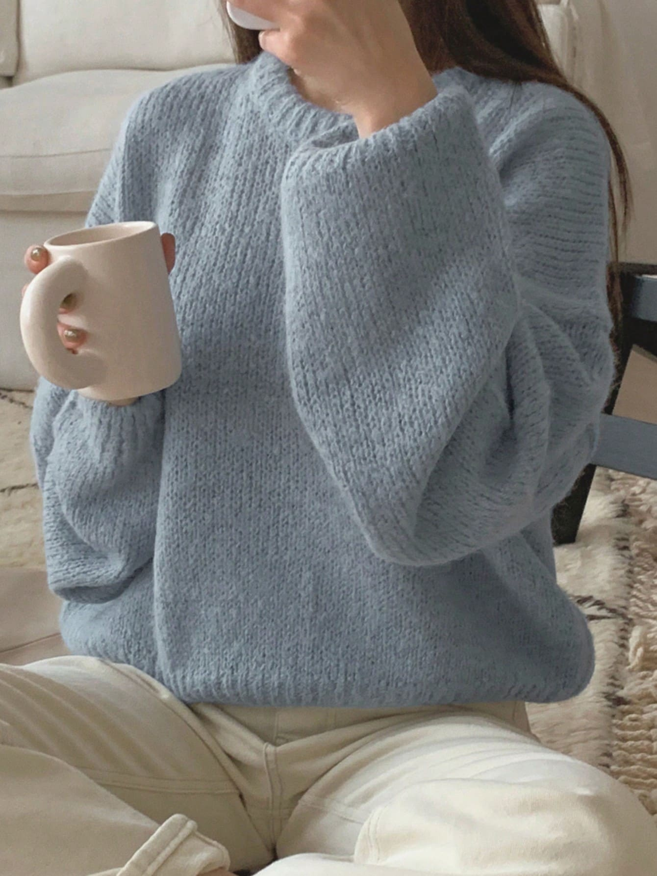 Drop Shoulder Sweater