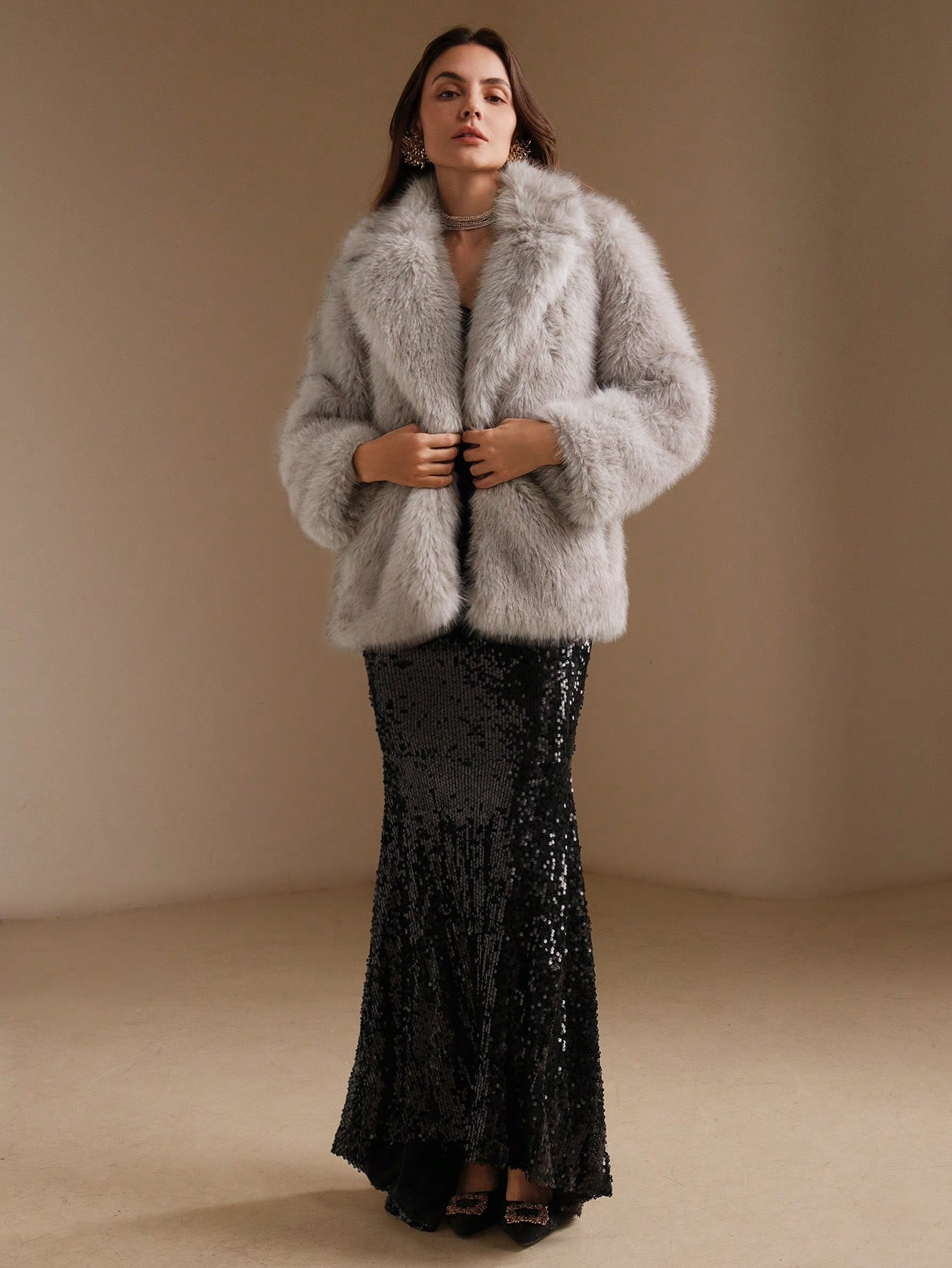 Faux Fur Coat