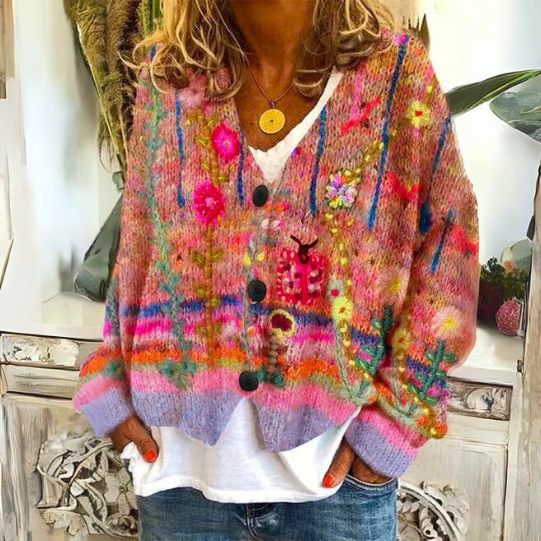 Colorful cardigan