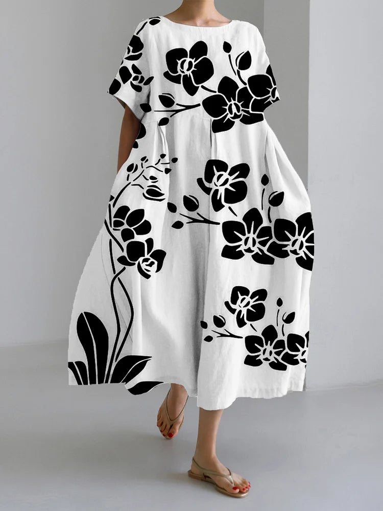 MARISELLA | Elegant Floral Dress for Every Occasion with Fluttering Style and Comfort
