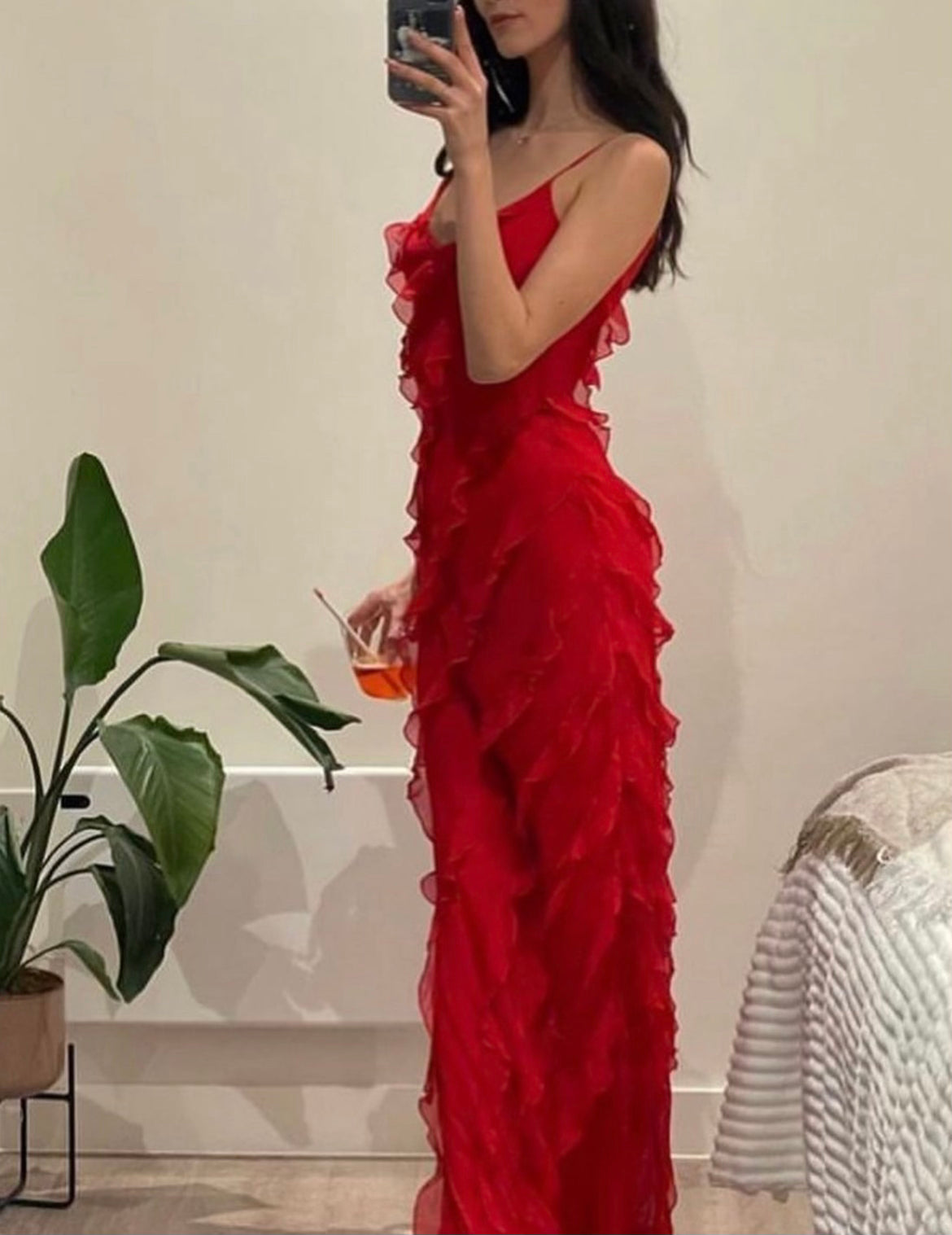 Zara – Ruffle Tiered Slip Gown