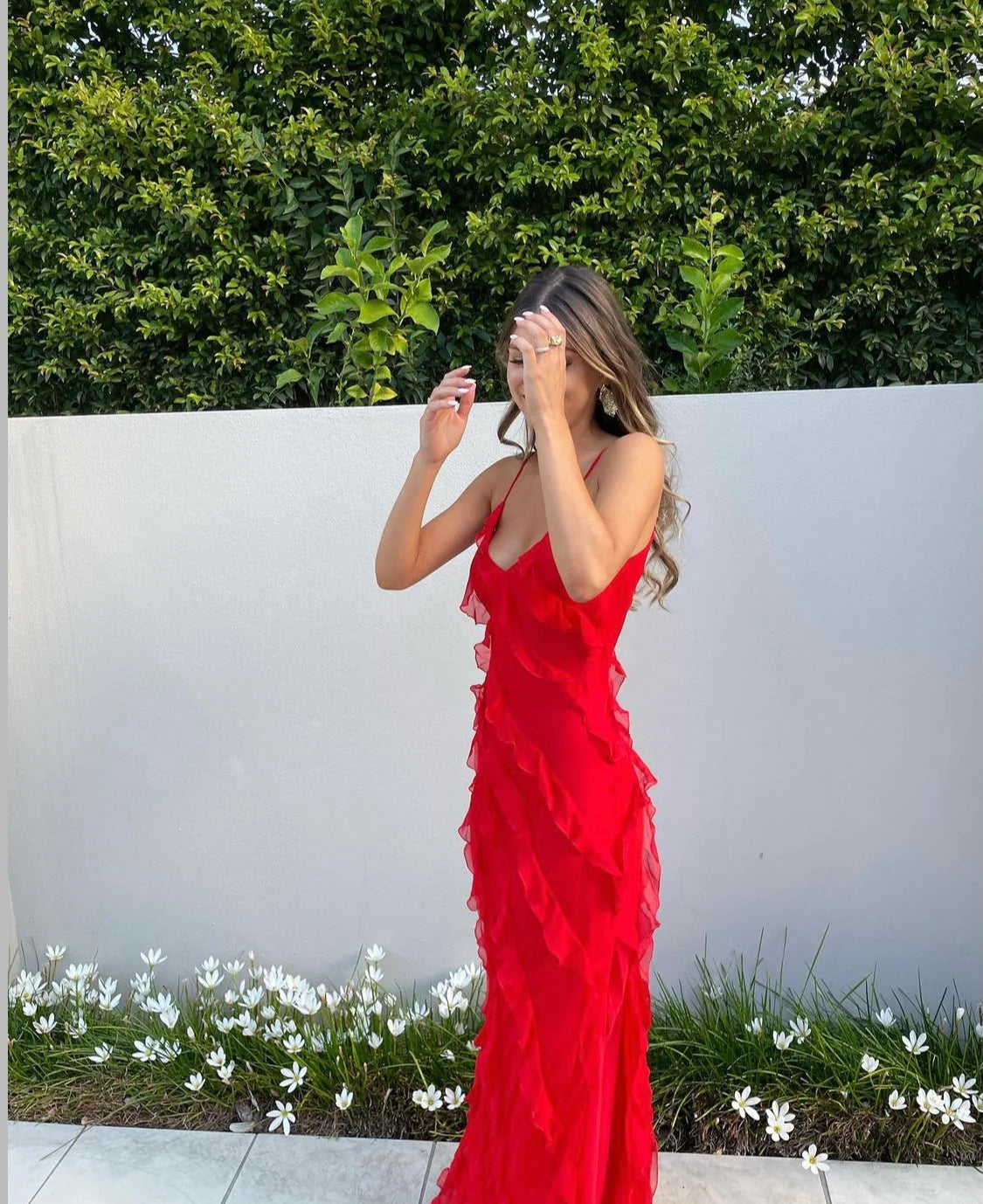 Zara – Ruffle Tiered Slip Gown