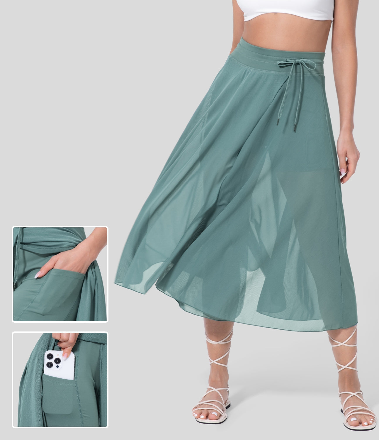 Ayla -  High-Waisted 2-in-1 Skirt
