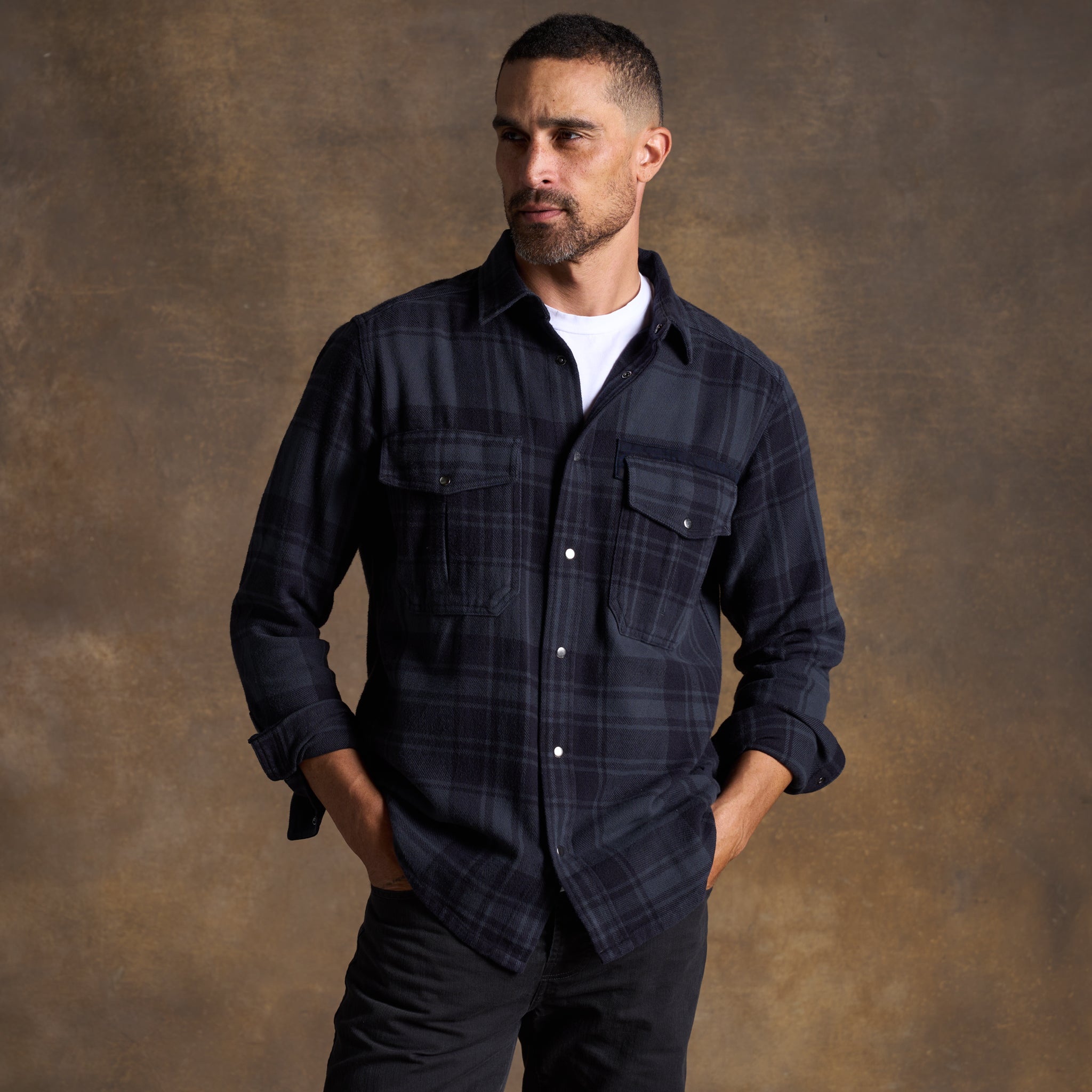 Callum – Heavyweight Flannel Work Shirt Jacket