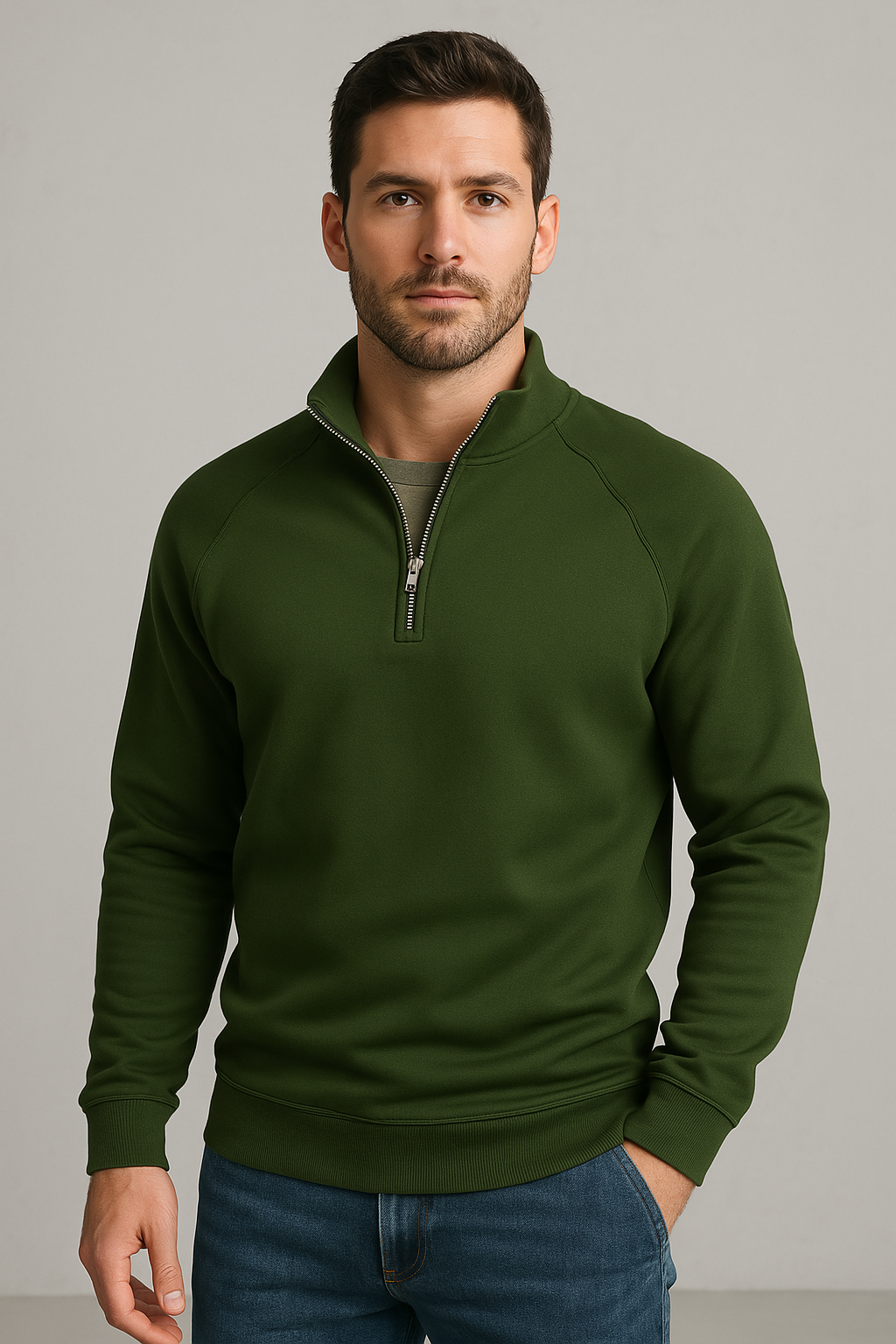 Antonio – Stylish Half-Zip Men’s Knit Sweater