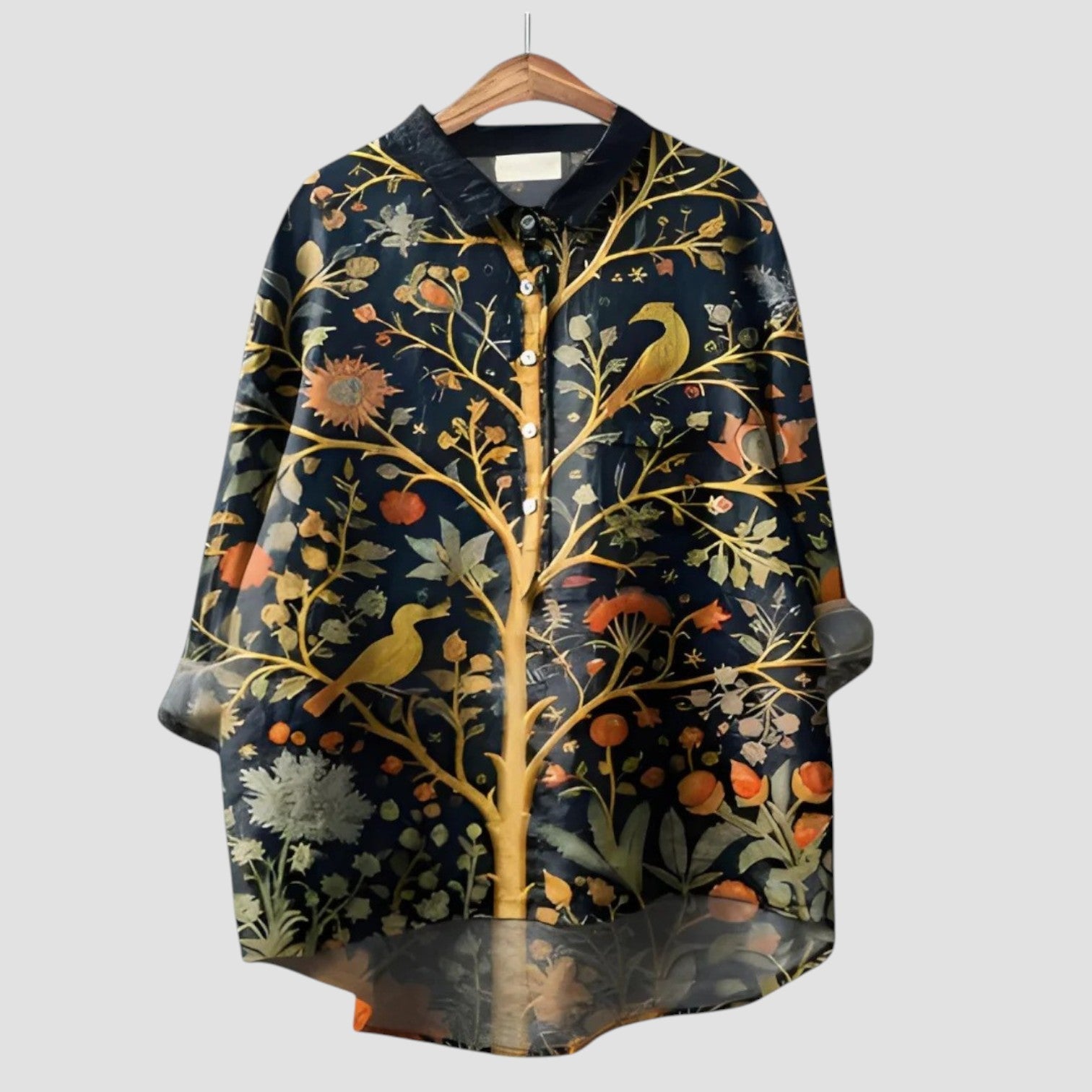ALMA | Oversize Shirt with Enchanted Forest Print
