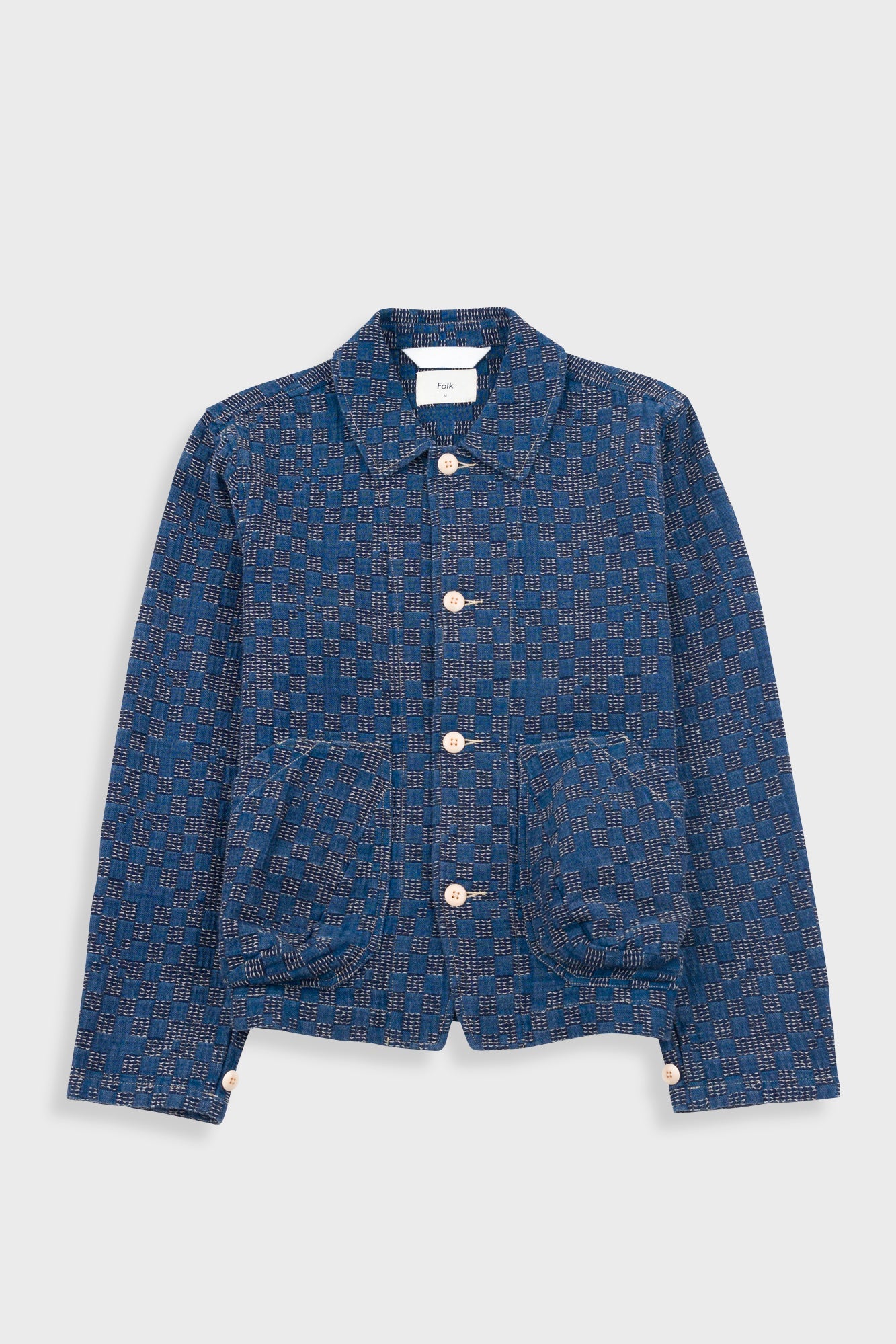 Ethan - Prism Jacket Indigo Mix Checkerboard