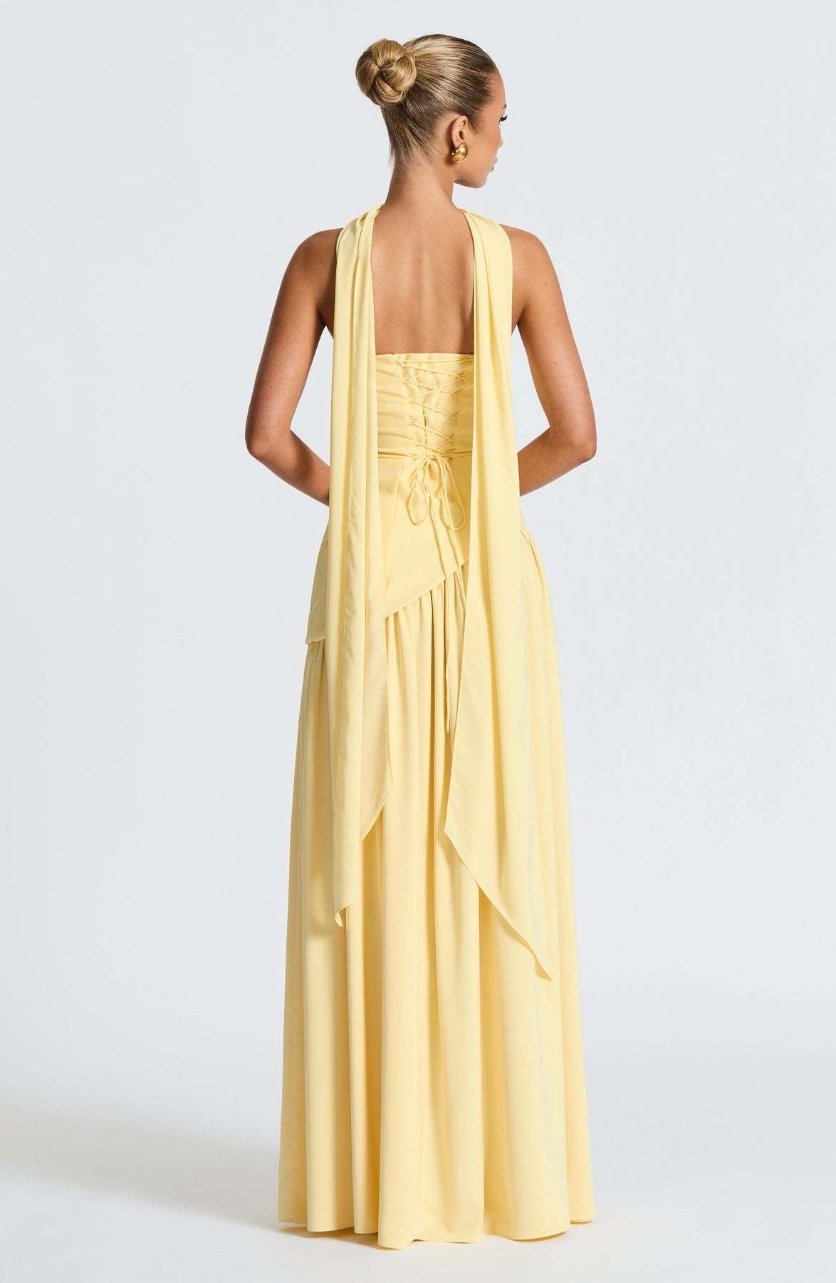 Raffaela – Asymmetric Drape Gown