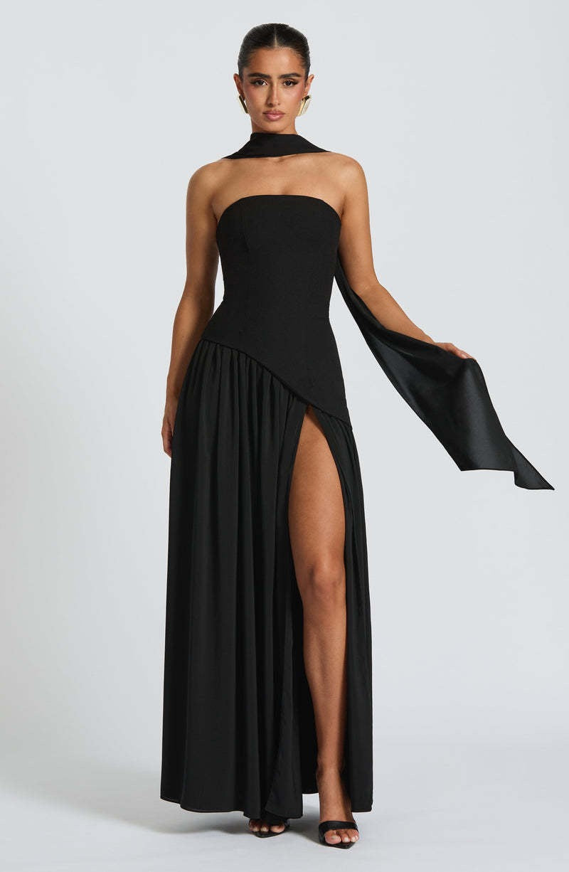 Carlotta – Asymmetric Drape Gown
