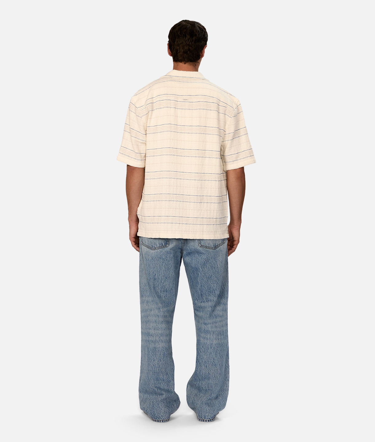 Harry - White Light Blue Short Sleeve Shirt