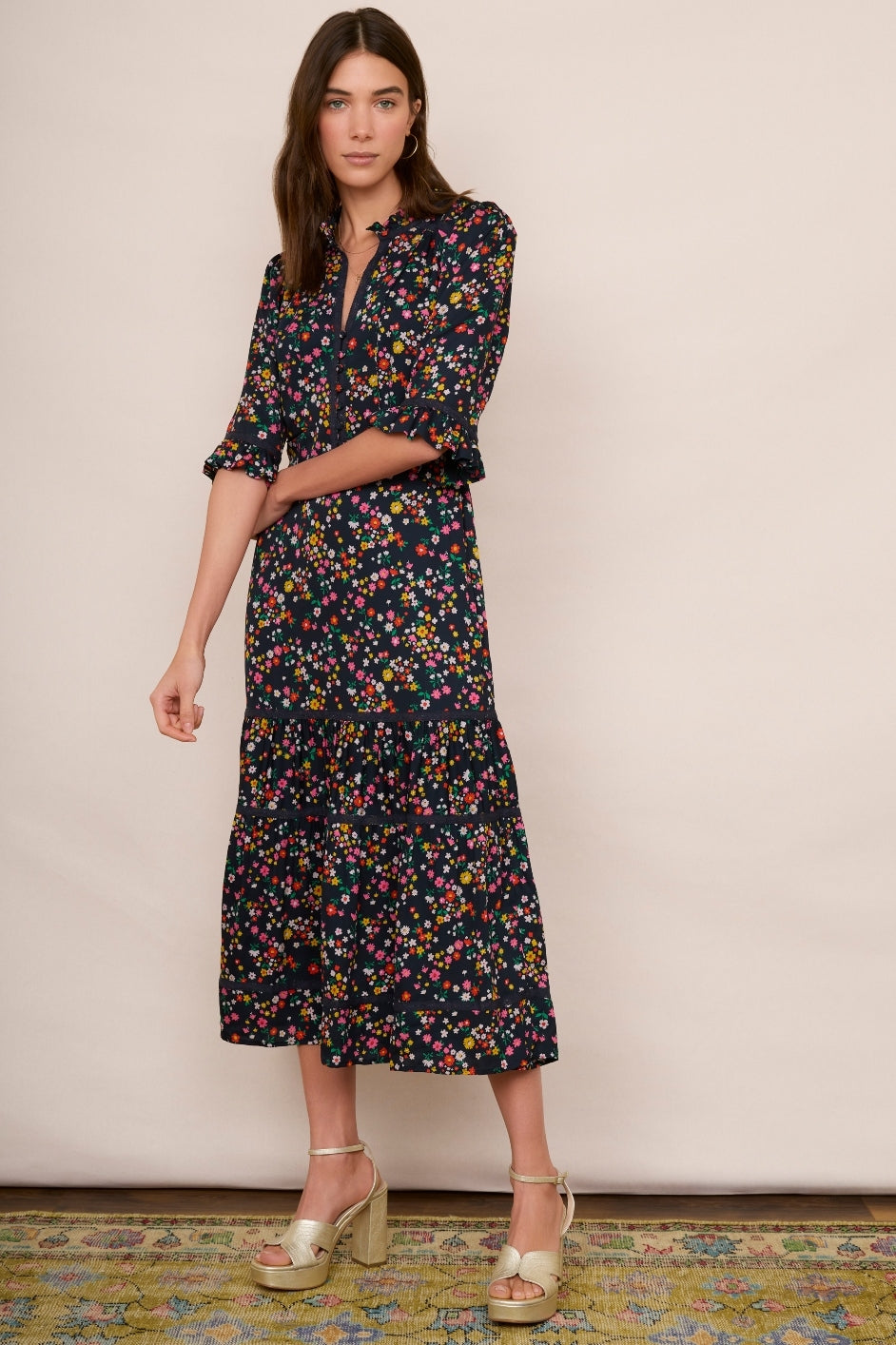 Jodi - Floral Dress Midnight
