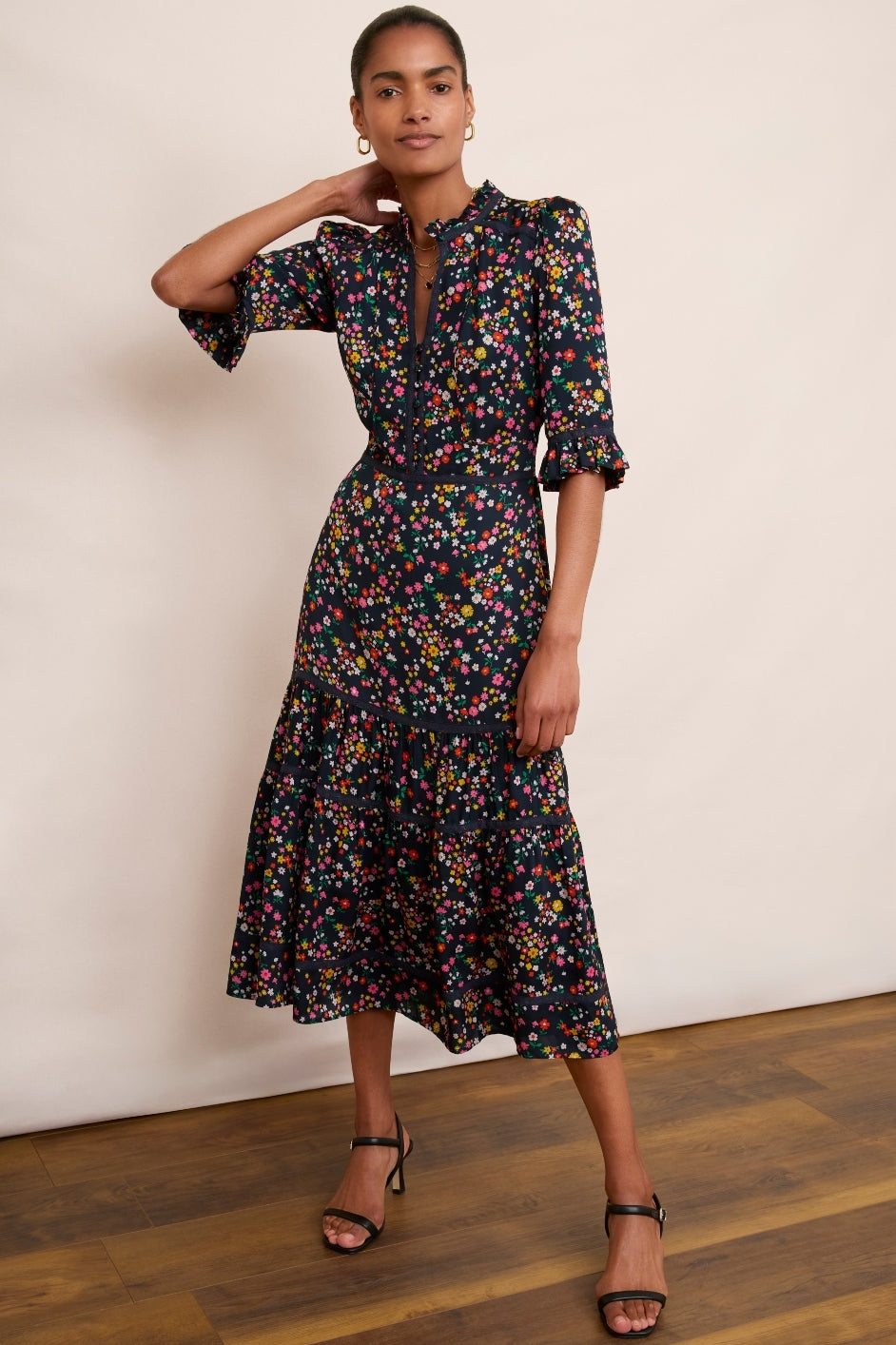 Jodi - Floral Dress Midnight