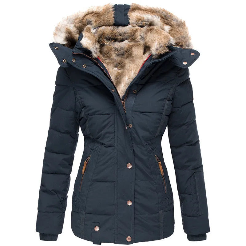 Winter coat with faux fur lining