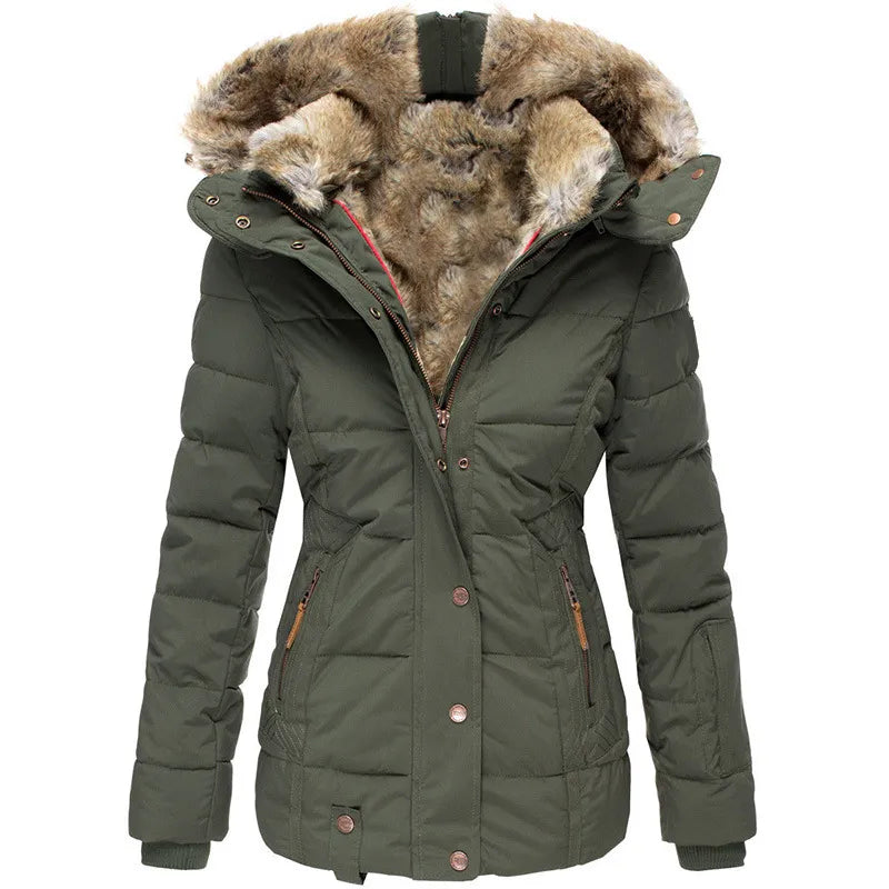 Winter coat with faux fur lining