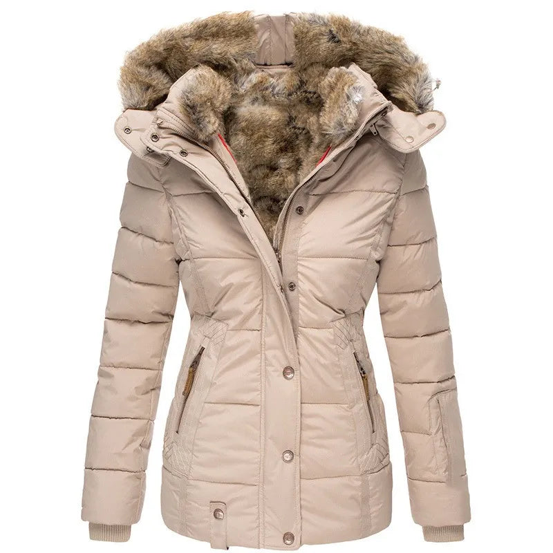 Winter coat with faux fur lining