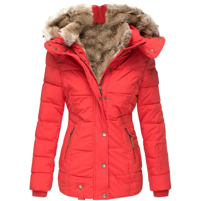 Winter coat with faux fur lining