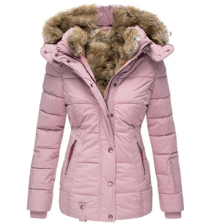 Winter coat with faux fur lining