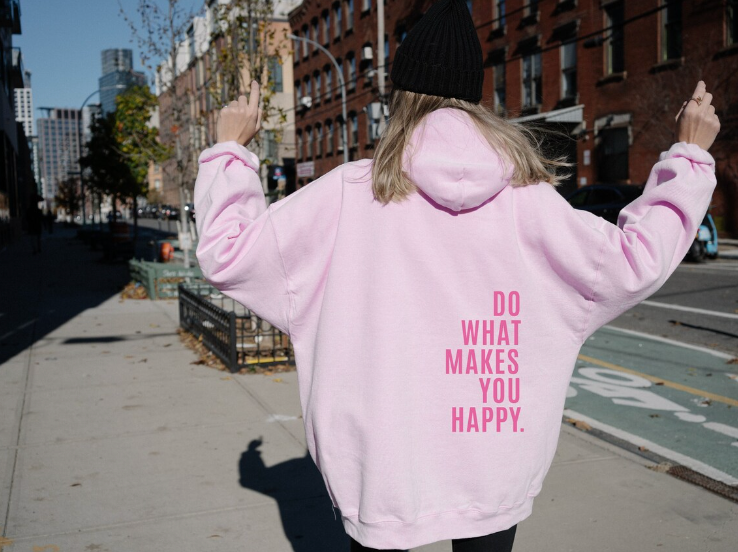 Ellie – Plus Size Motivational Comfort Hoodie