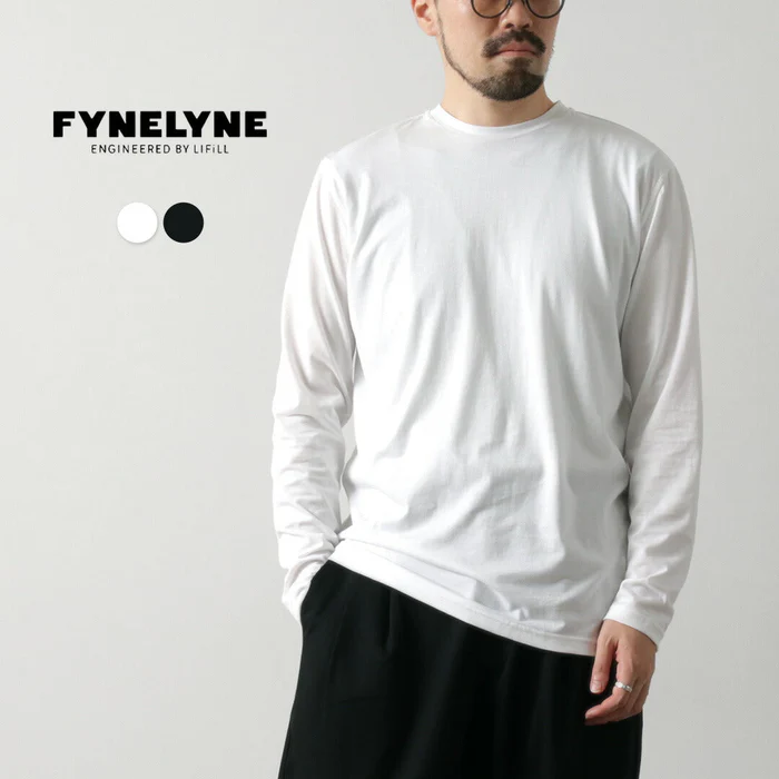 Oscar - FYNELYNE ENGINEERED BY LIFILL / Cottony Long Sleeve Crew Neck T-Shirt