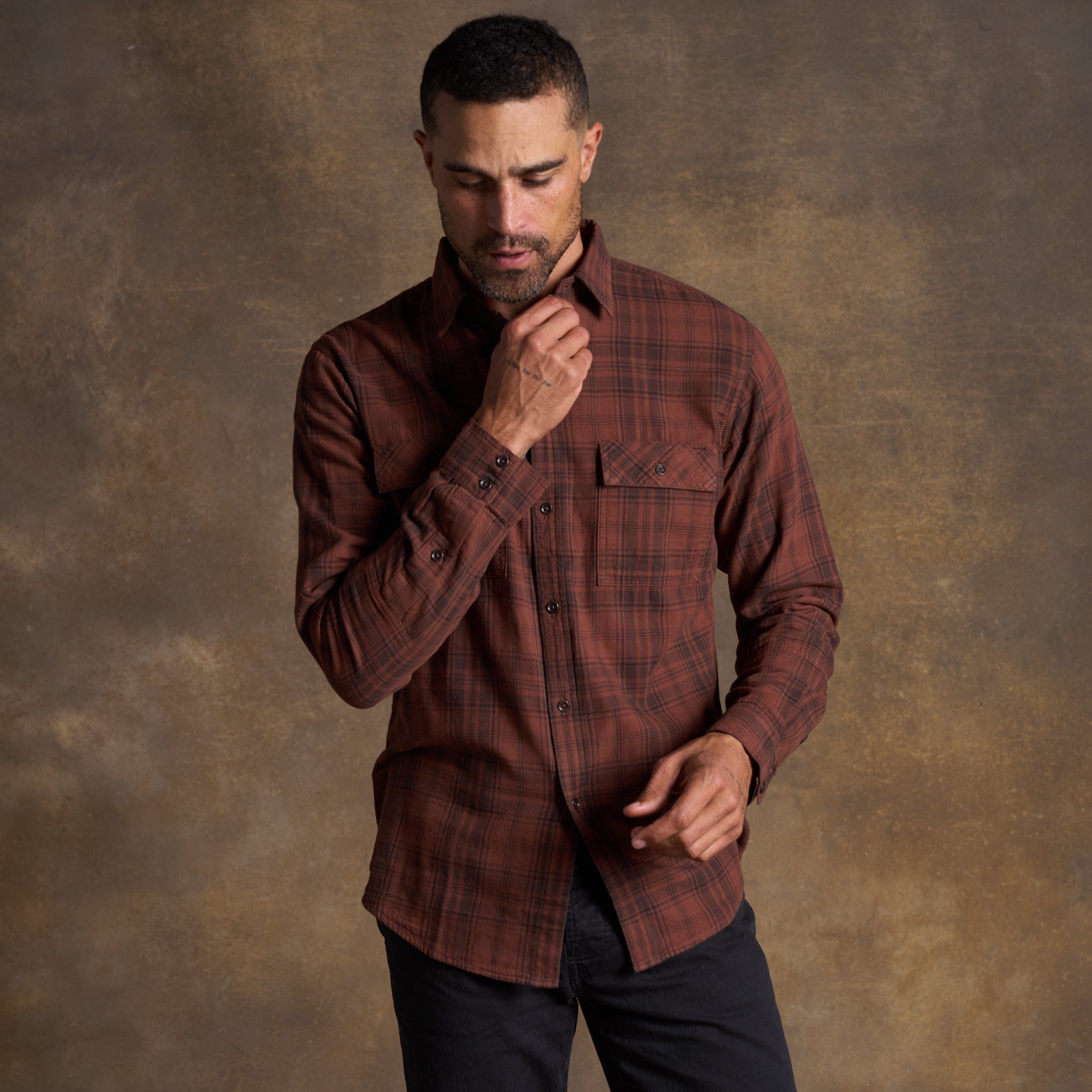 George – Heirloom Plaid Cotton Gauze Shirt