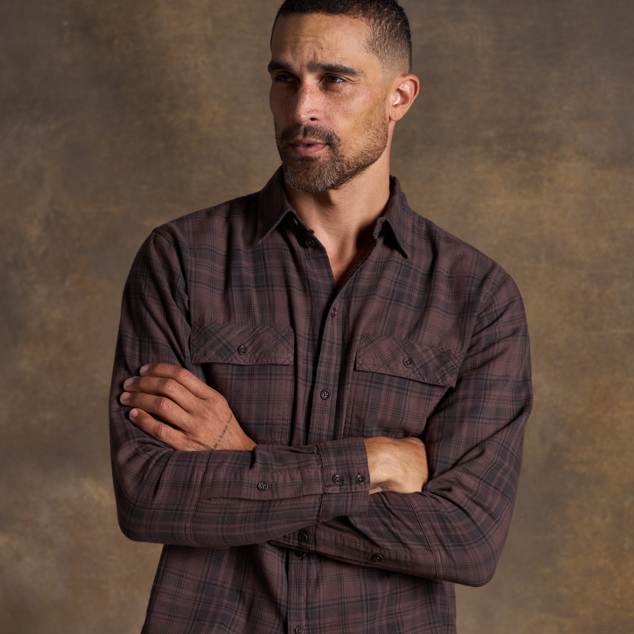 George – Heirloom Plaid Cotton Gauze Shirt