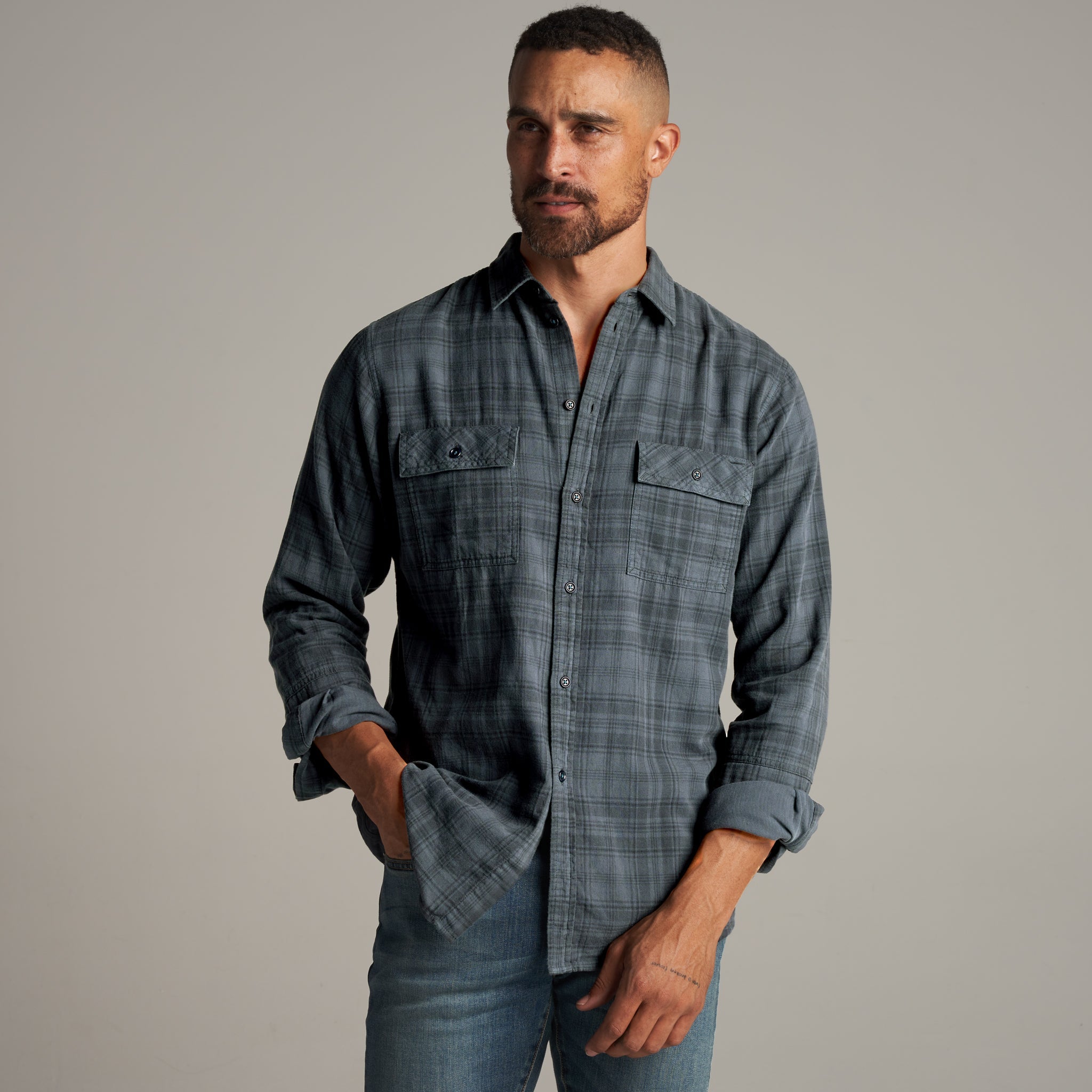 George – Heirloom Plaid Cotton Gauze Shirt