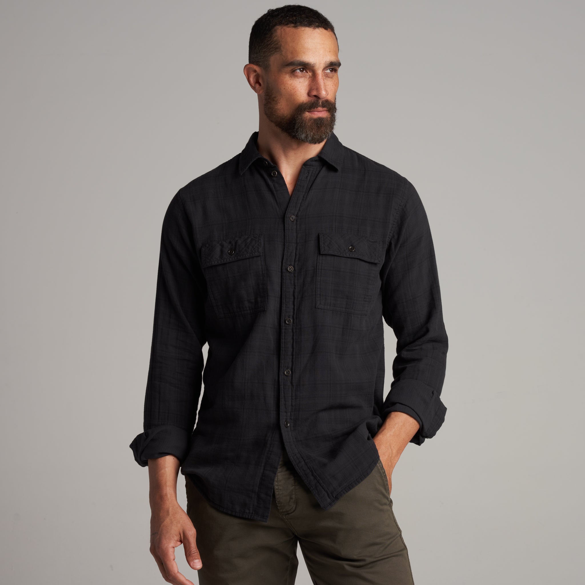 George – Heirloom Plaid Cotton Gauze Shirt