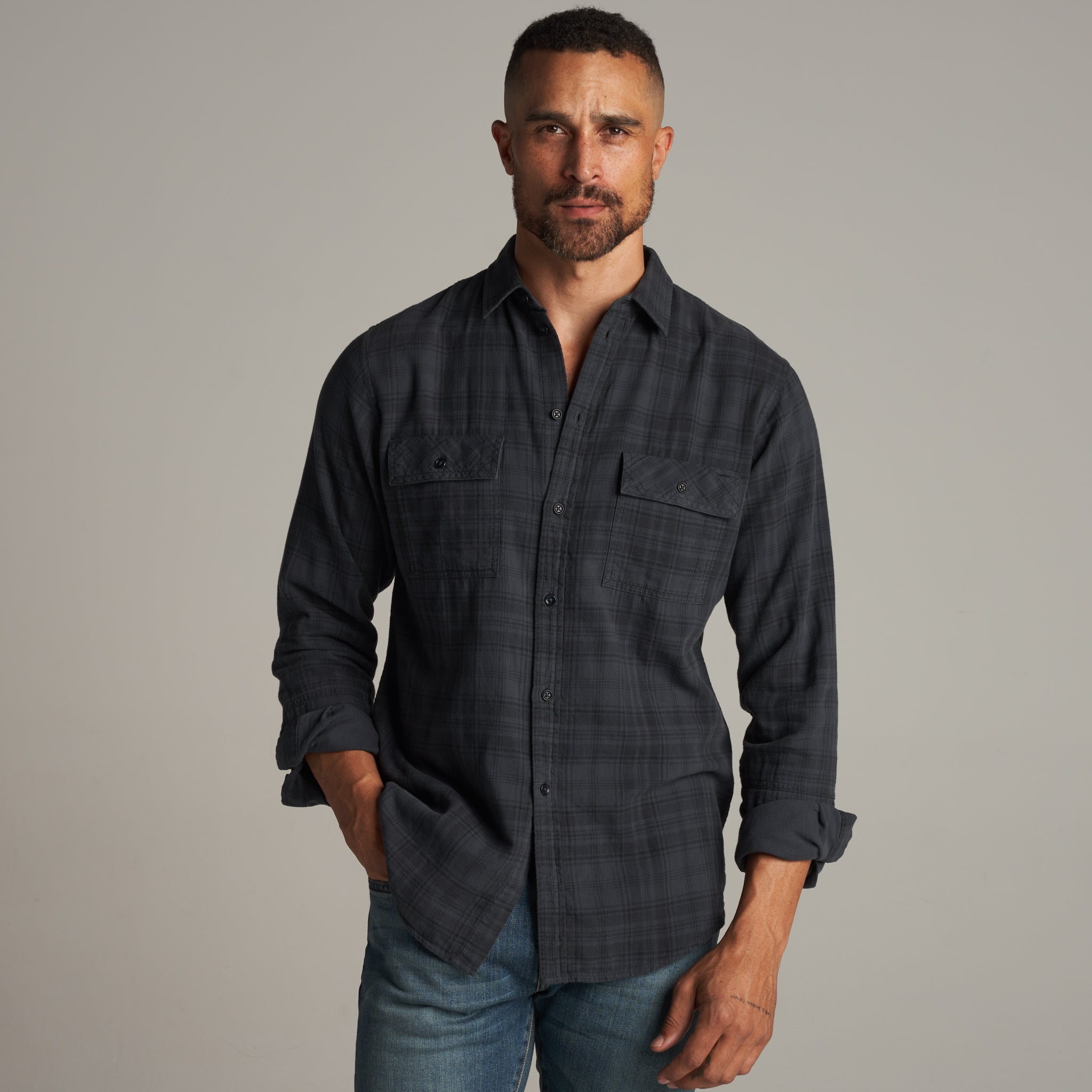 George – Heirloom Plaid Cotton Gauze Shirt