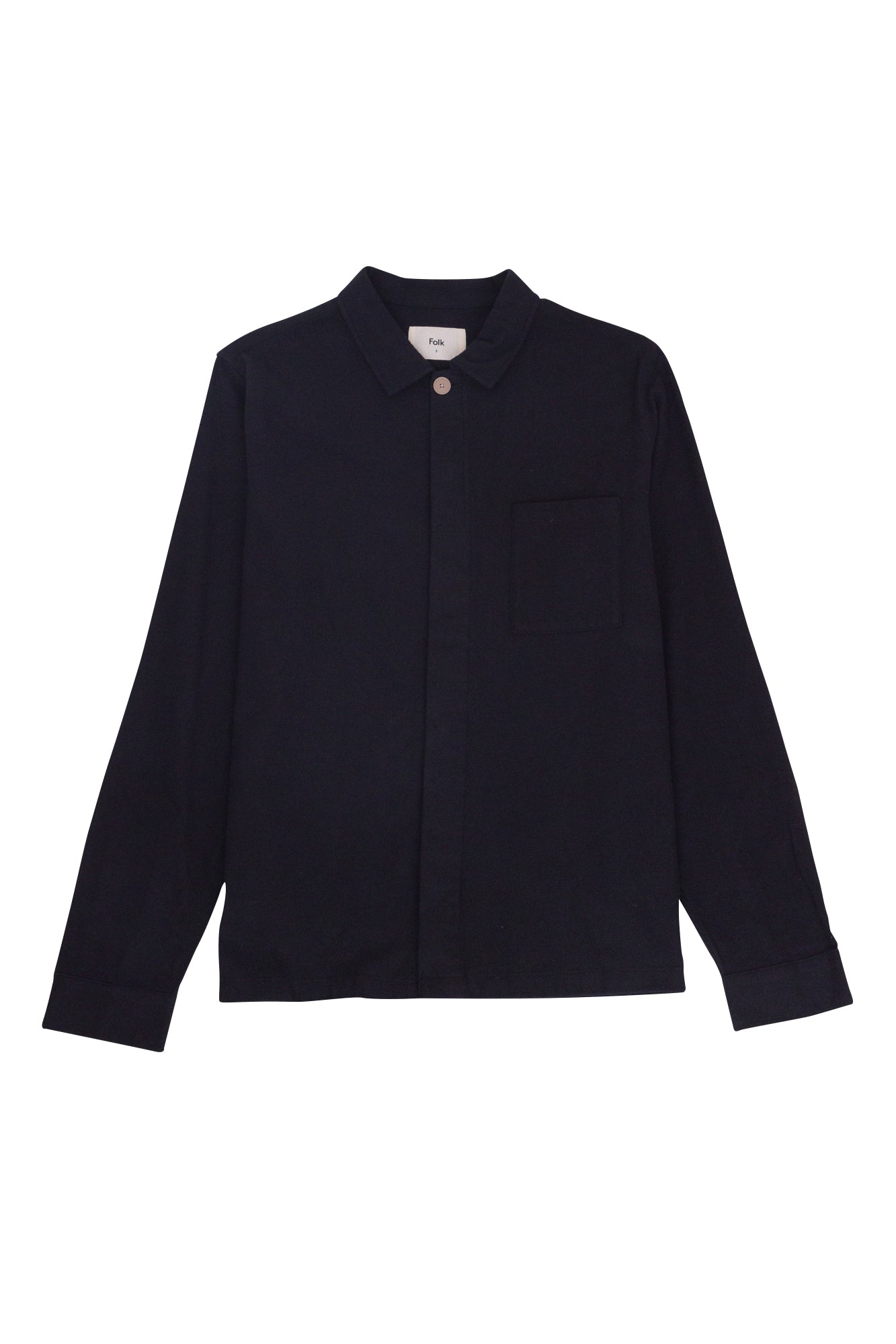 Jack -  Patch Shirt Black Flannel