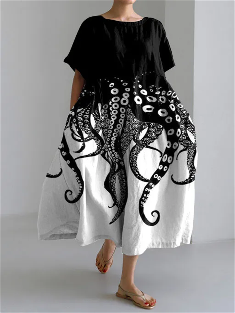 RAFFAELLA | Artistic Summer Dress with Freedom of Movement and Unique Style for Informal Days