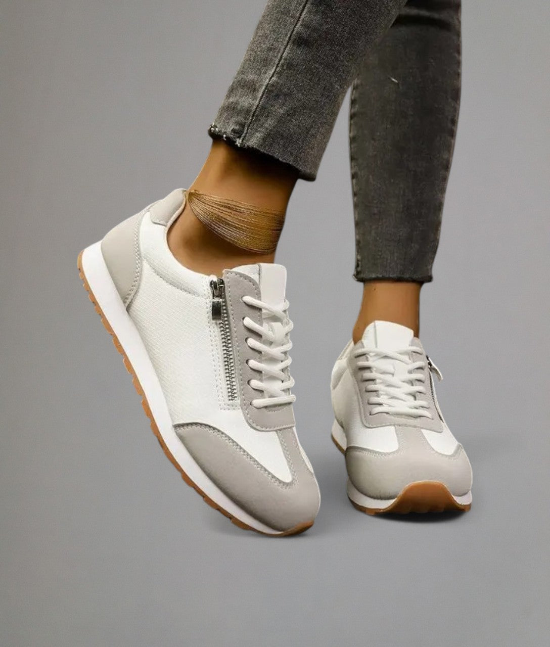 George – Casual sneakers with zip and laces