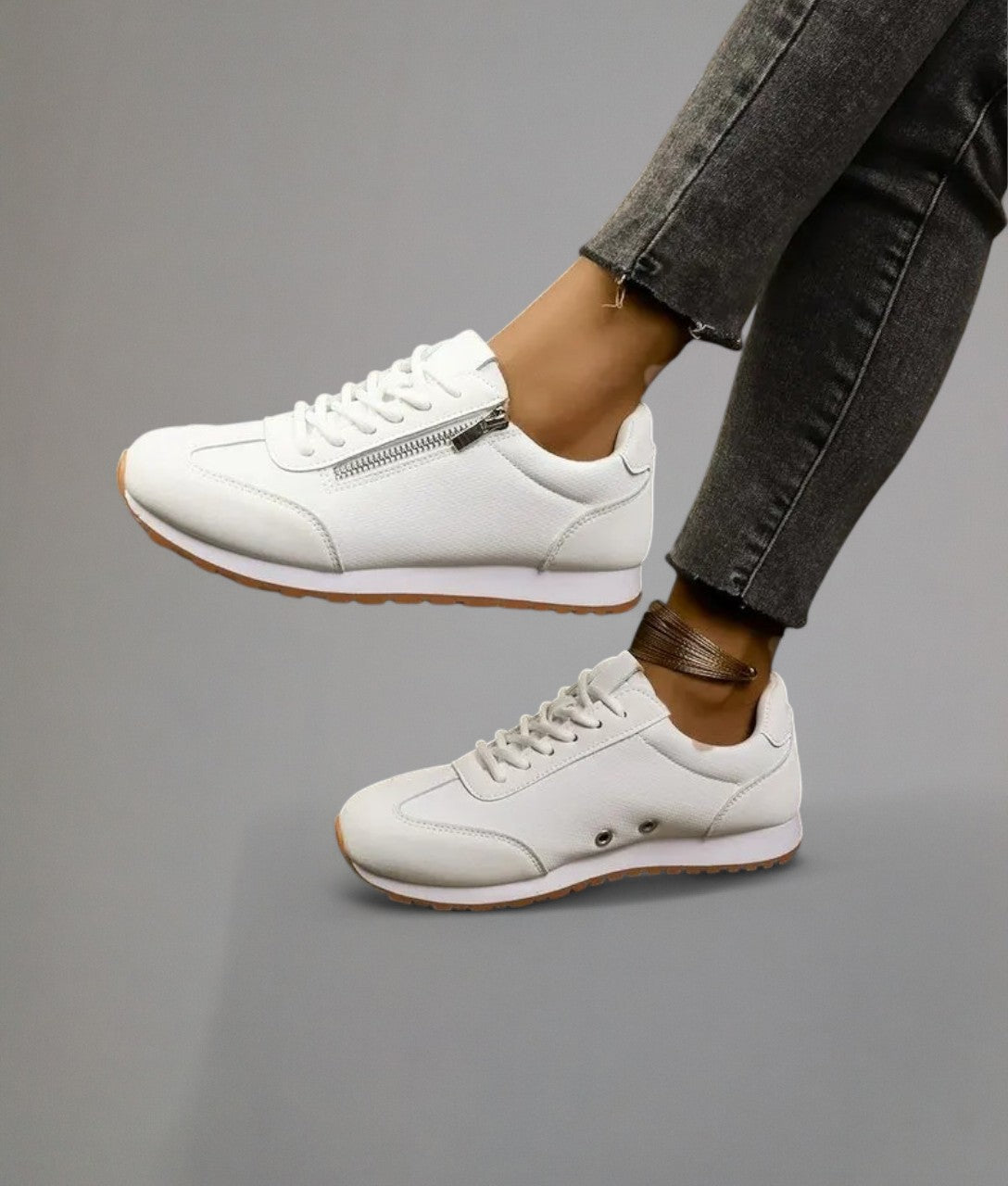 George – Casual sneakers with zip and laces