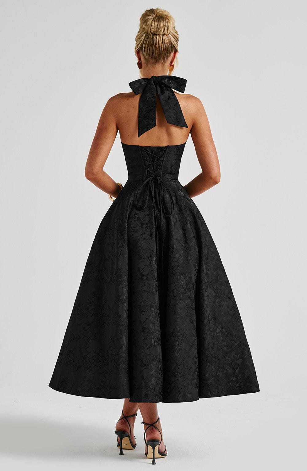 Paolina – Vintage Bow Halter Dress