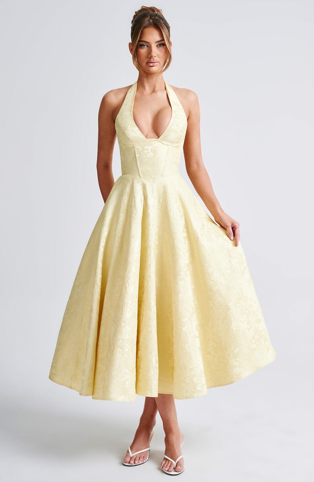 Paolina – Vintage Bow Halter Dress