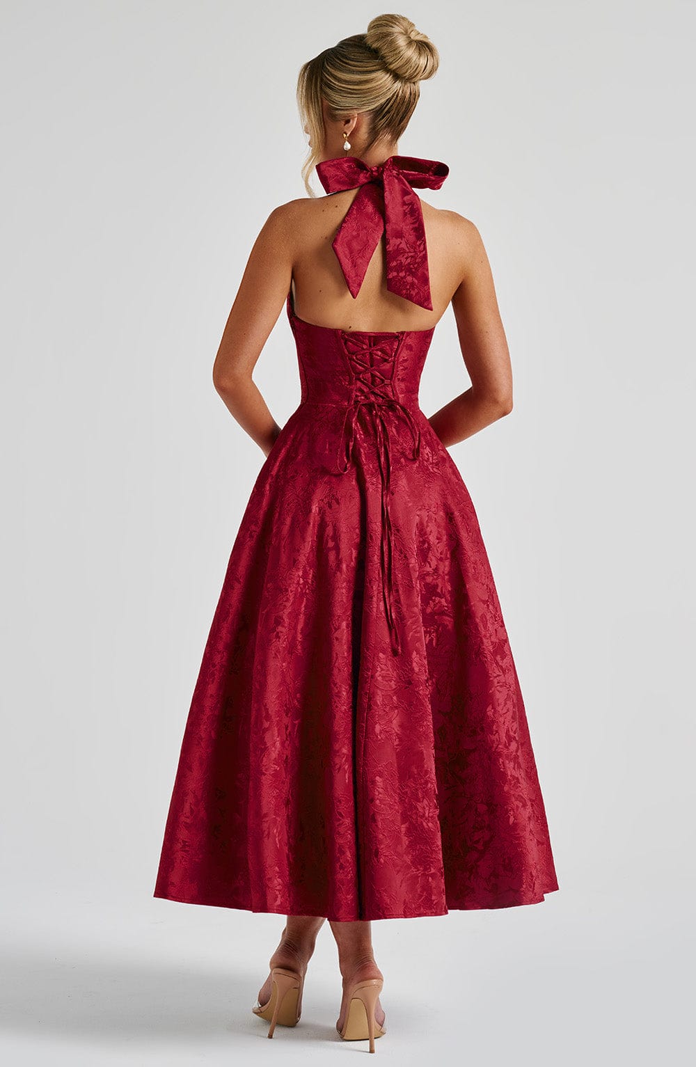 Gisella – Vintage Bow Halter Dress
