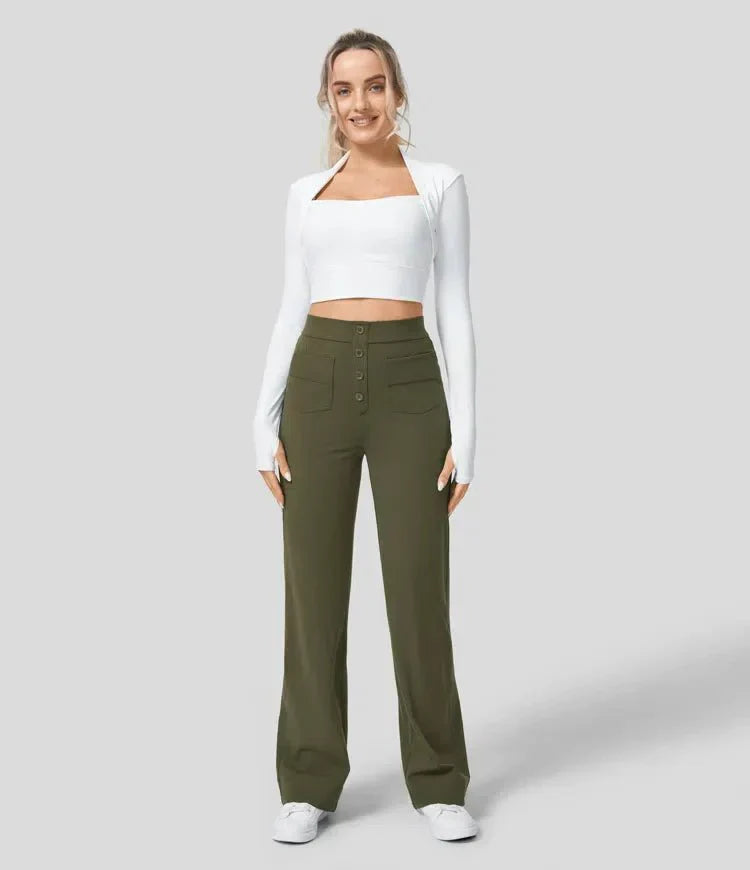 Jade - High Waist Stretch Casual Pants