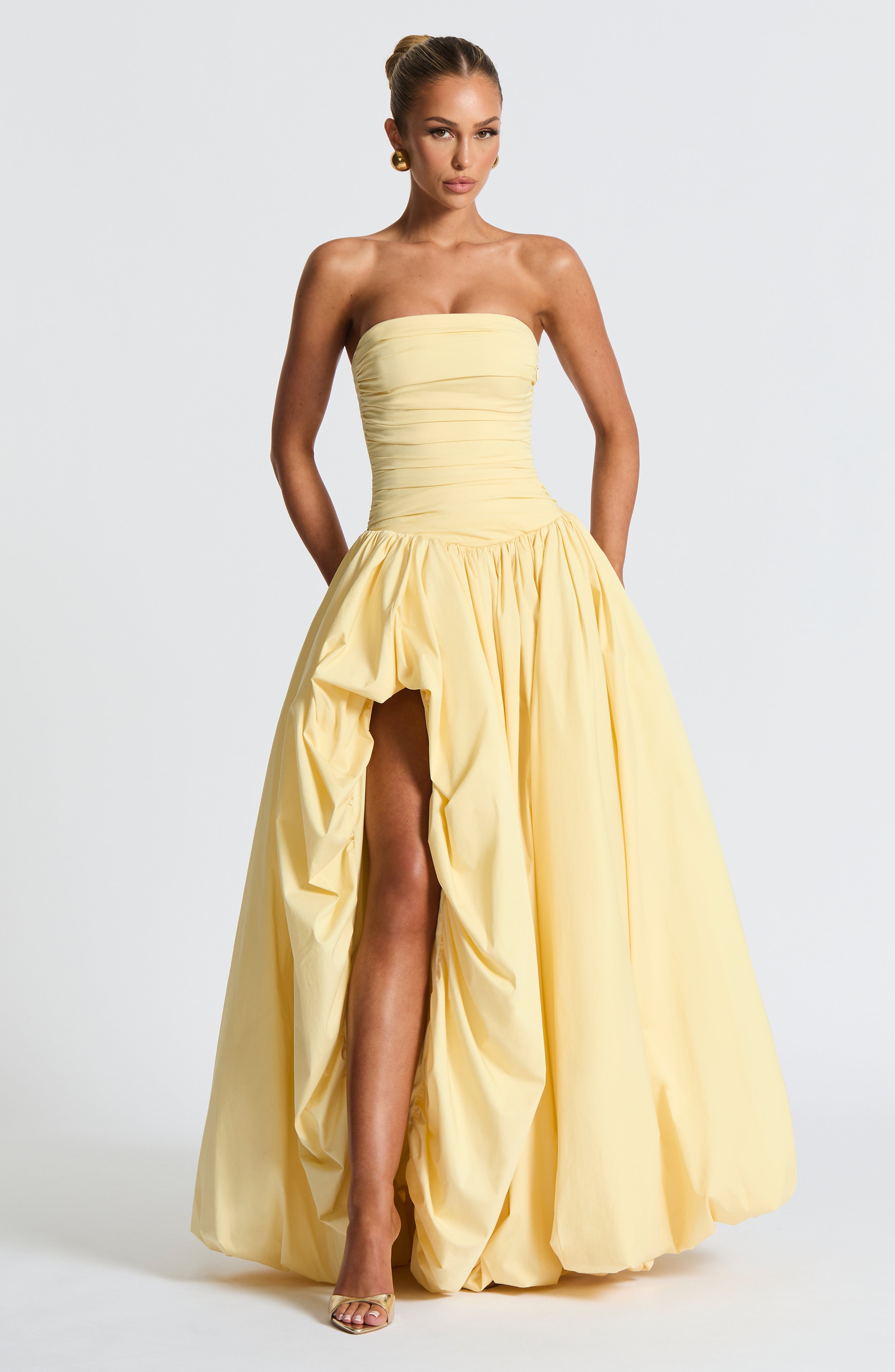 Felize – Ruched Bustle Ball Gown