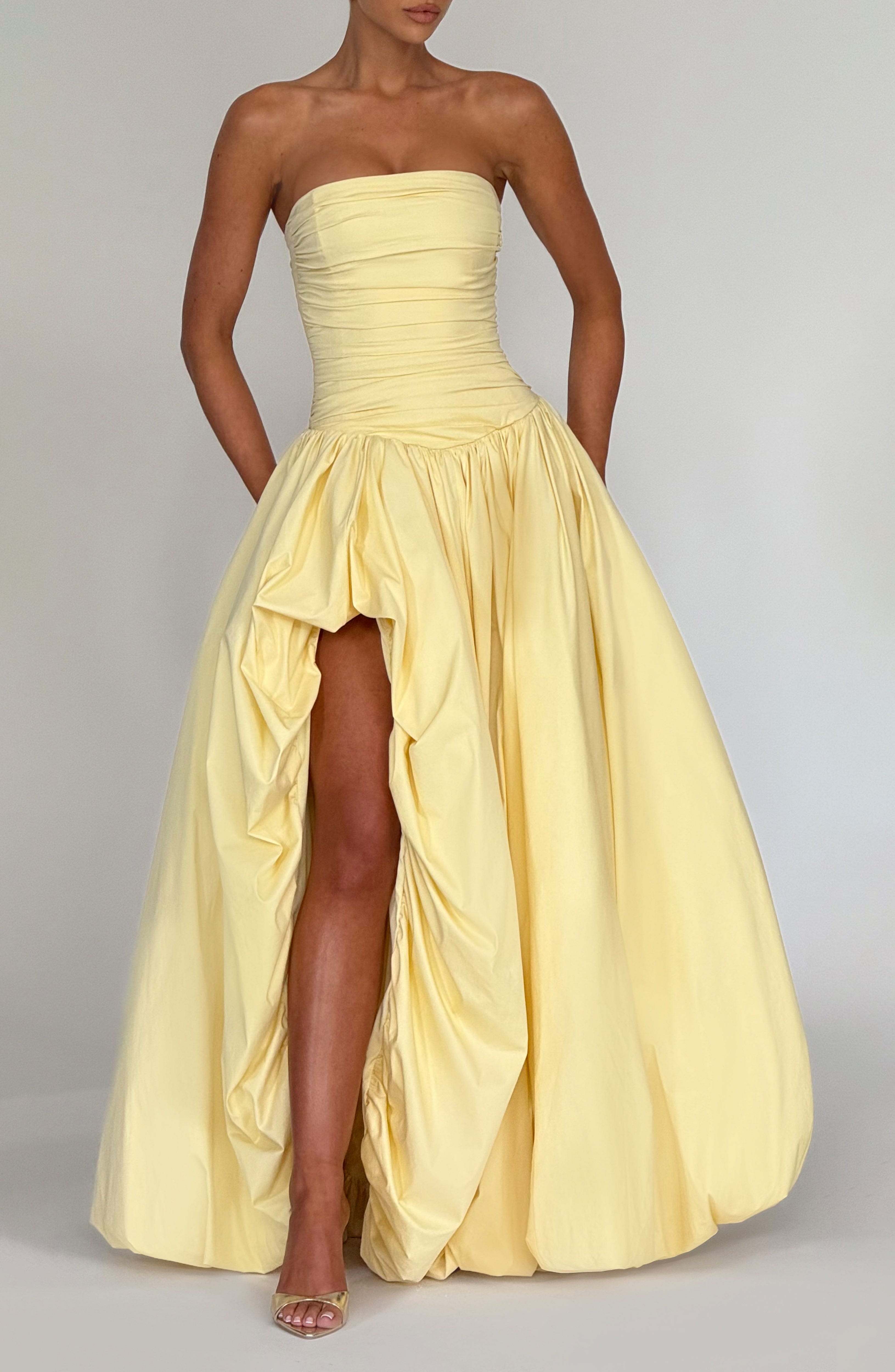 Felize – Ruched Bustle Ball Gown