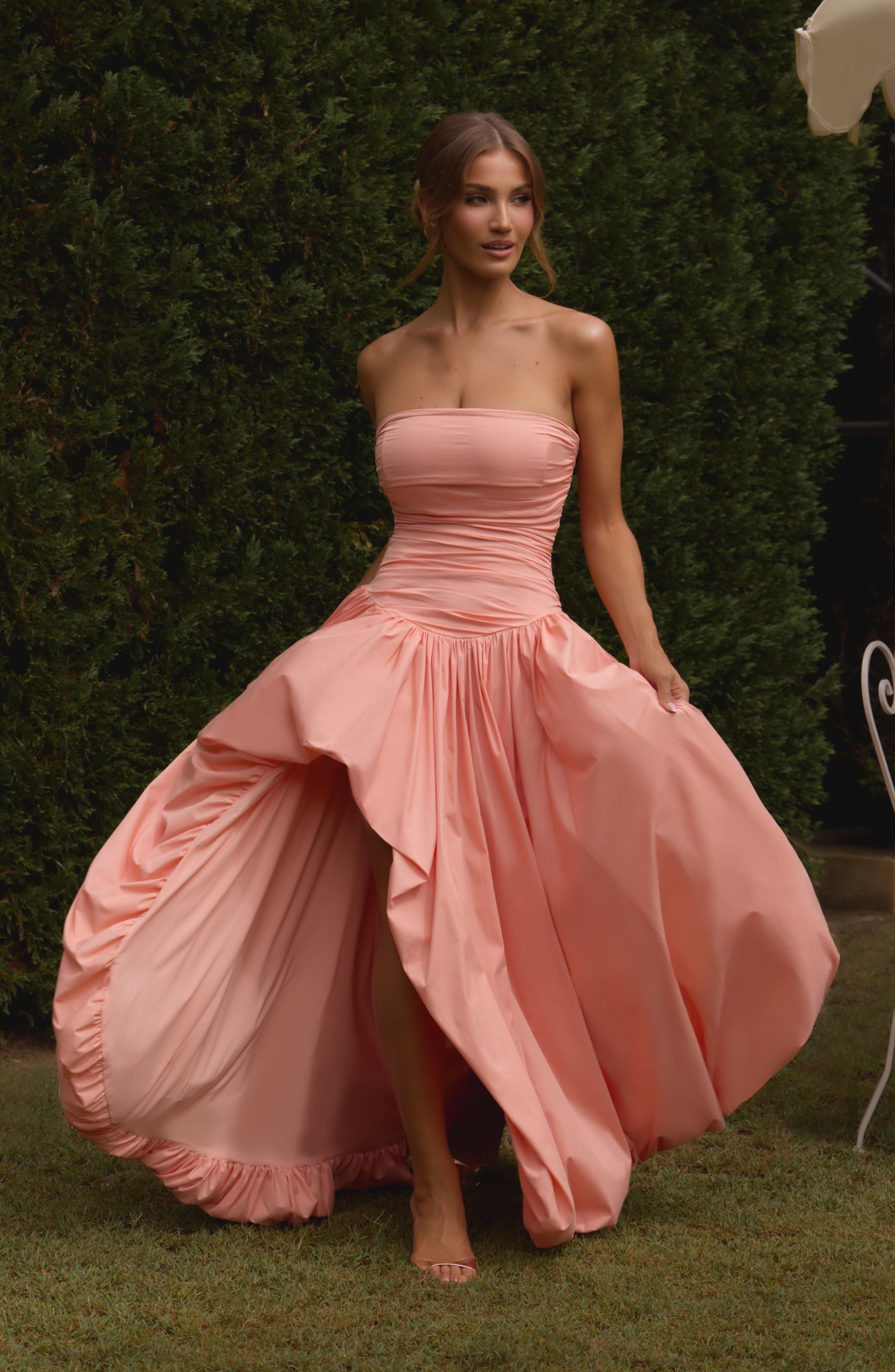 Felize – Ruched Bustle Ball Gown
