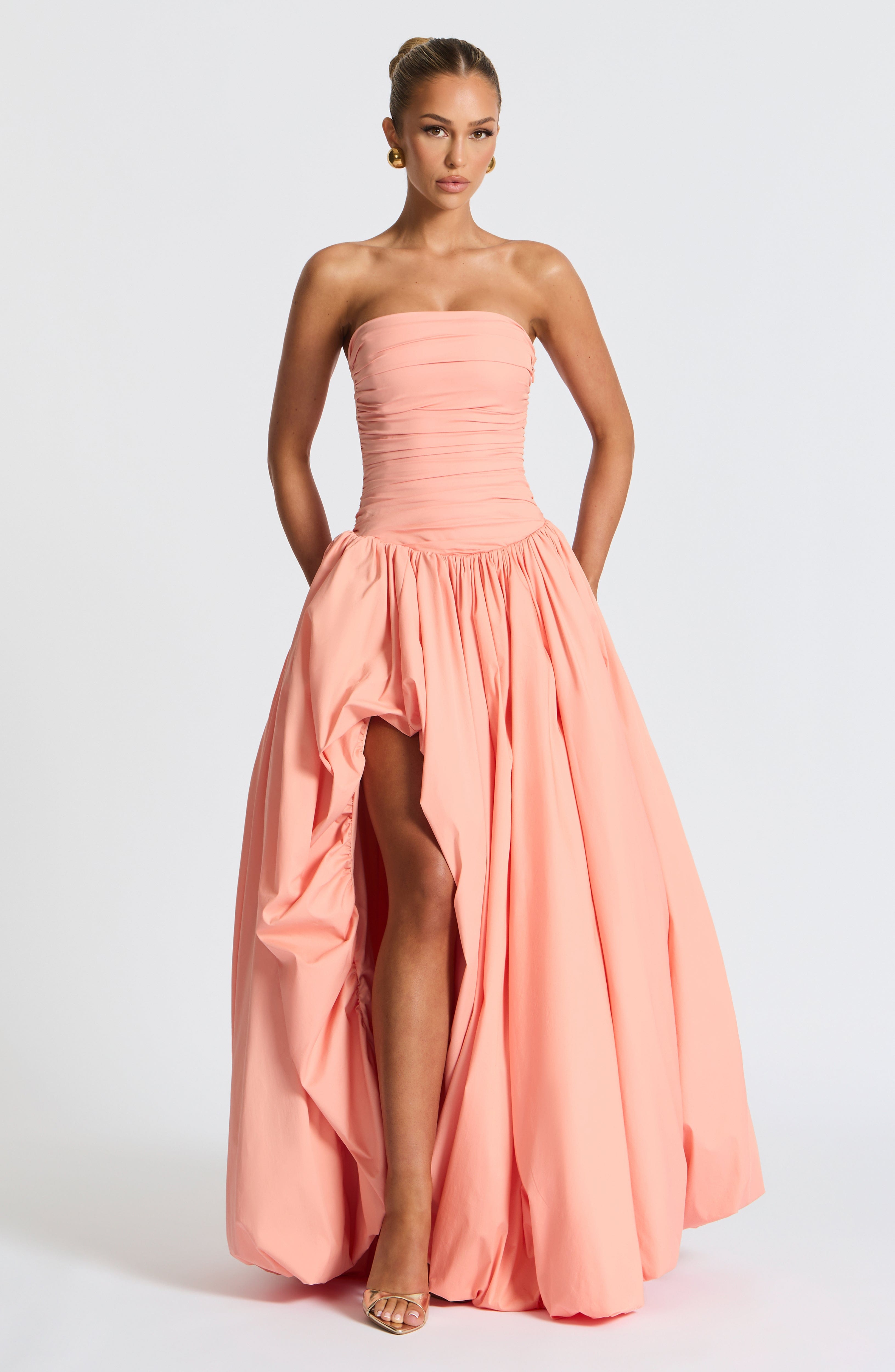 Felize – Ruched Bustle Ball Gown