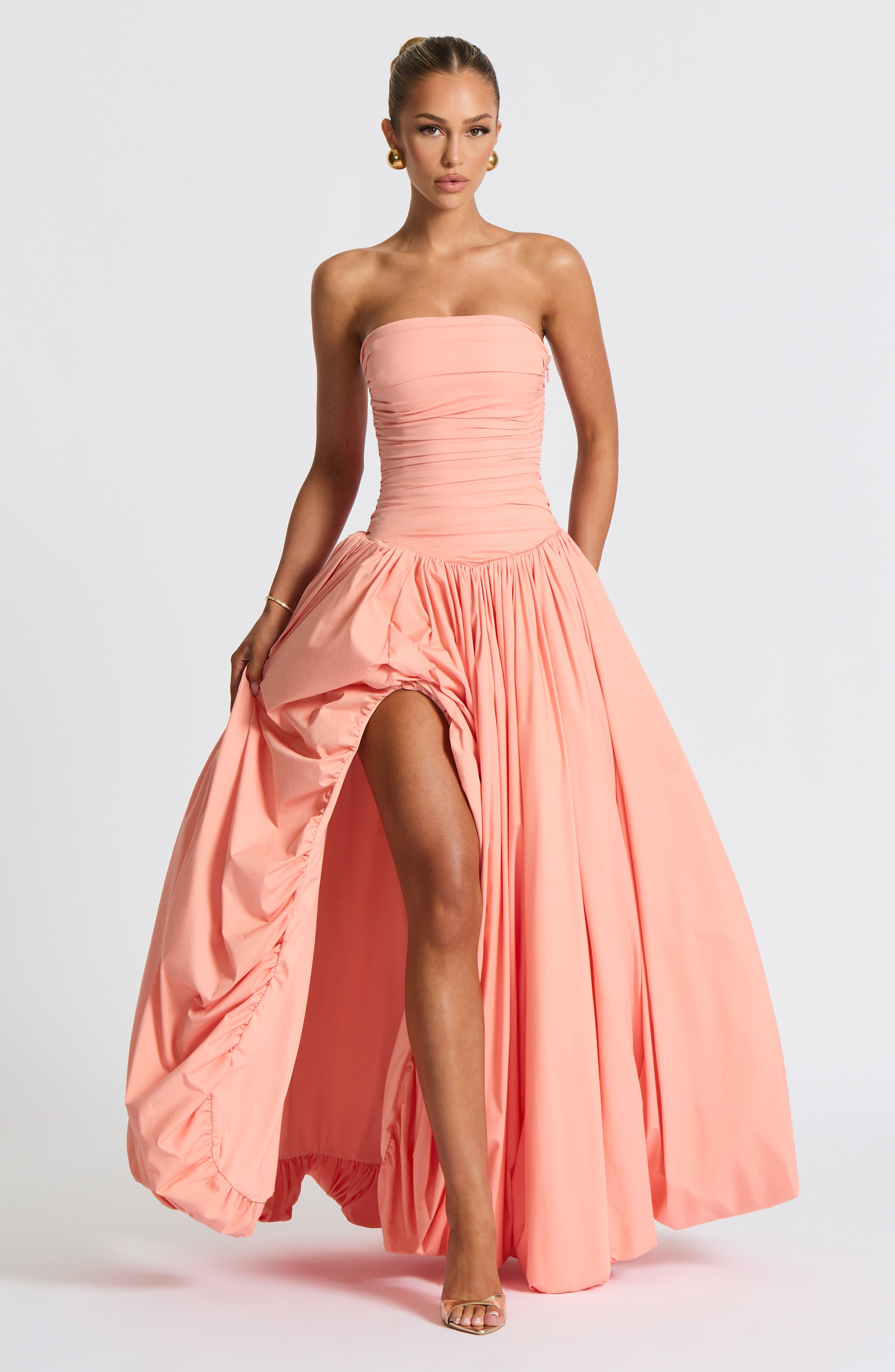 Felize – Ruched Bustle Ball Gown