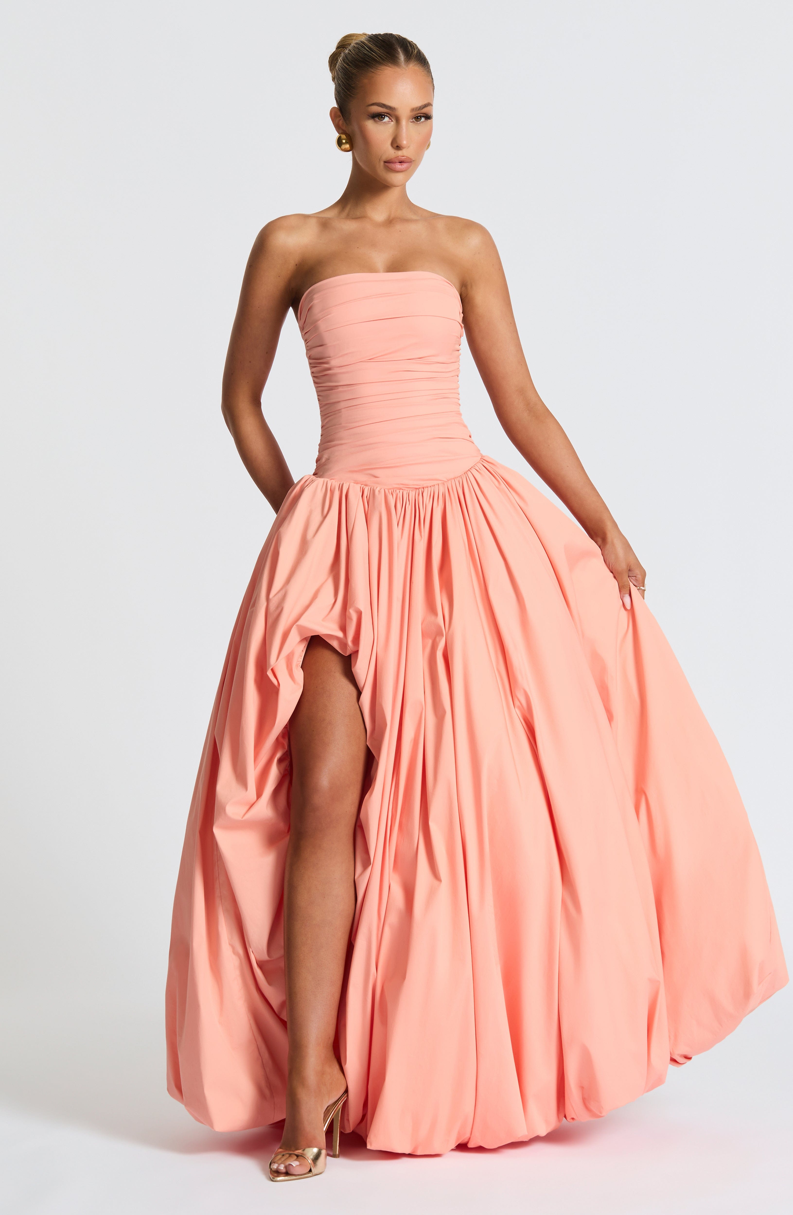 Felize – Ruched Bustle Ball Gown