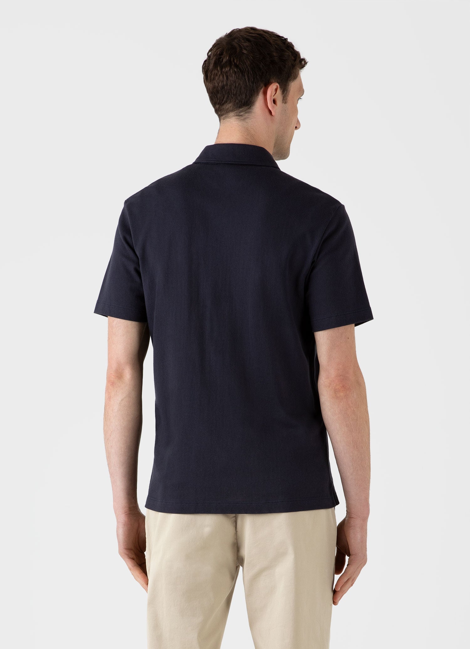 James - Men's Riviera Camp Collar Shirt Navy