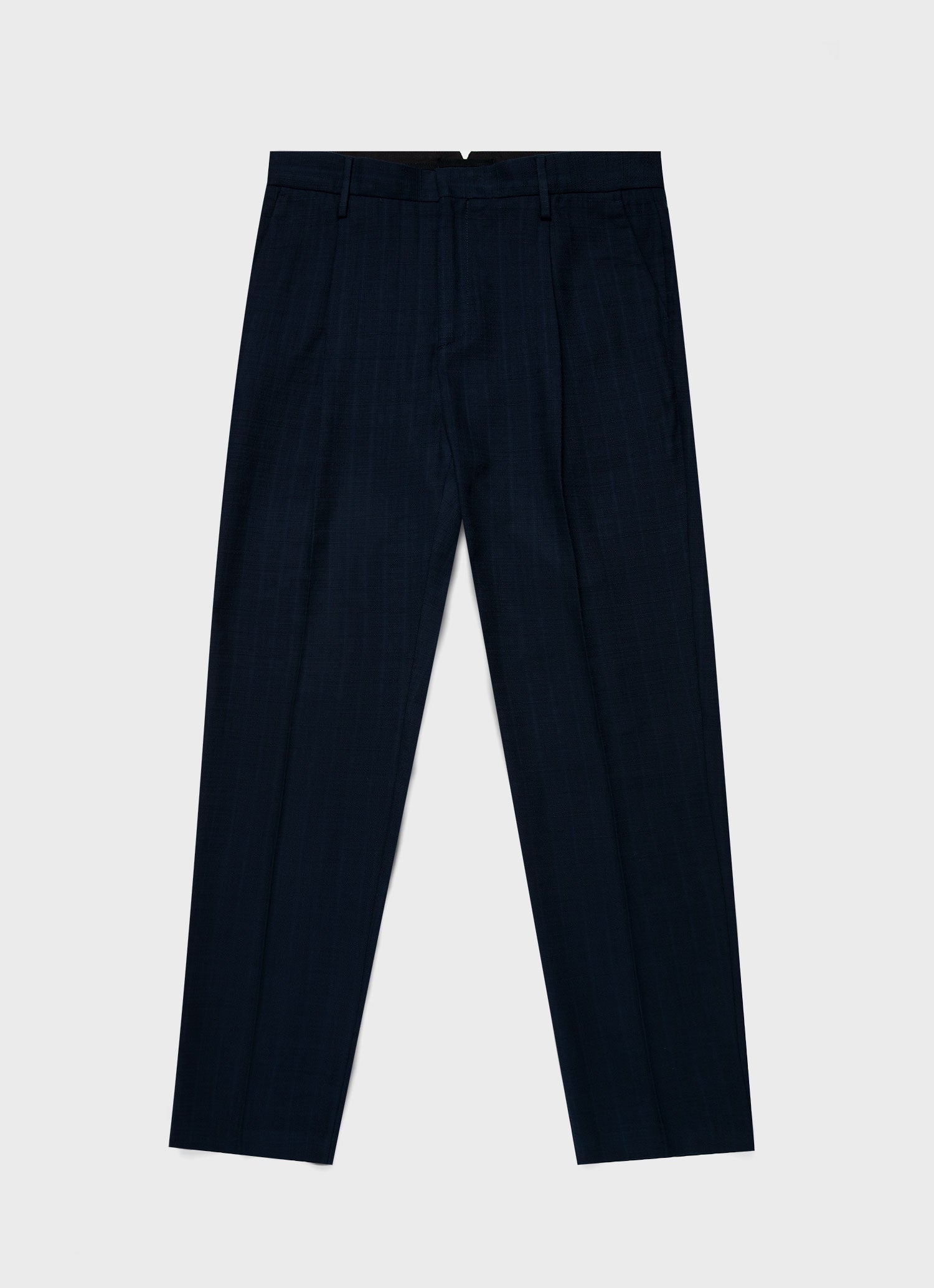 Charlie  - Men's Cotton Raffia Pleat Trouser