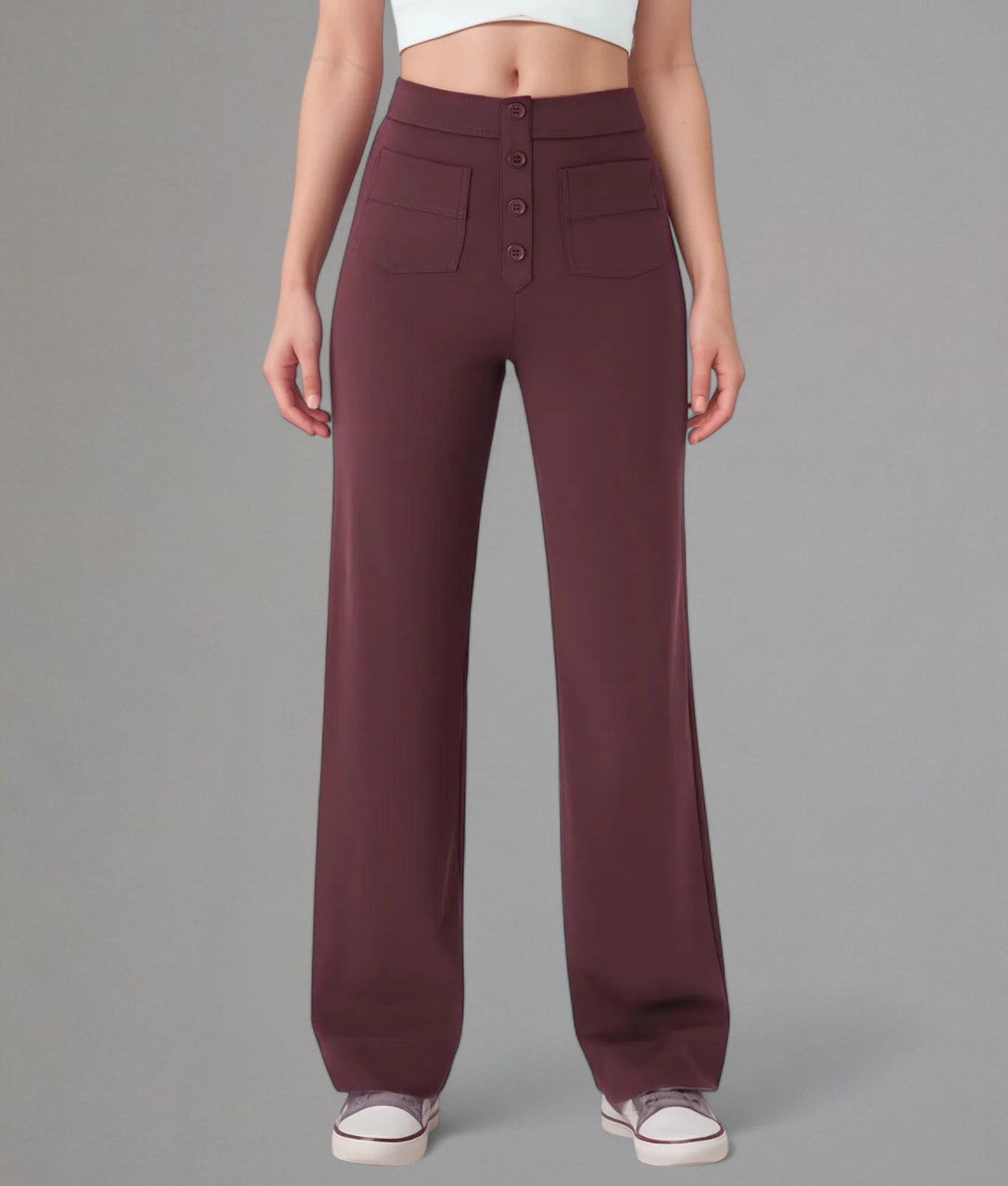 Omnia – Flattering High-Waist Trousers for Effortless Elegance