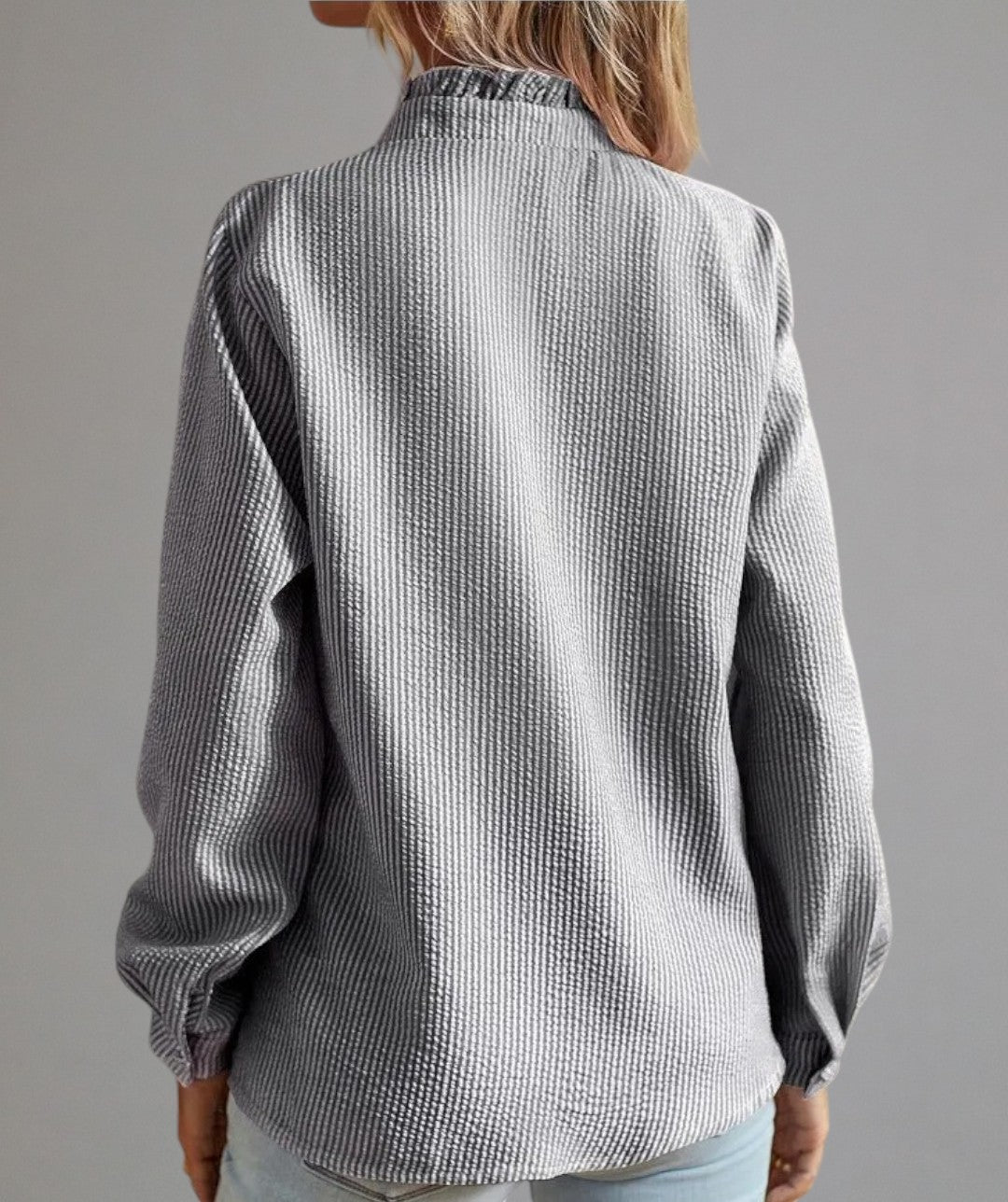 Clara – Pleated Blouse with Elegant Finish