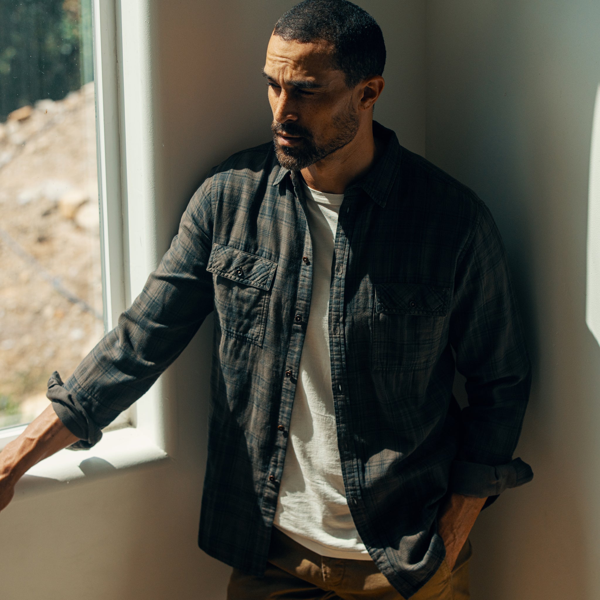 George – Heirloom Plaid Cotton Gauze Shirt