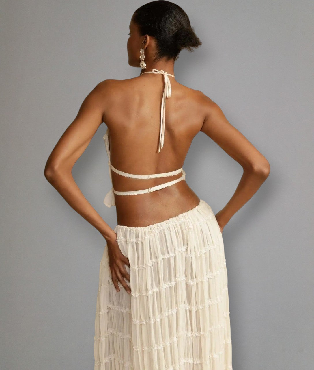 Amara – Elegant Two-Piece Lace-Up Set